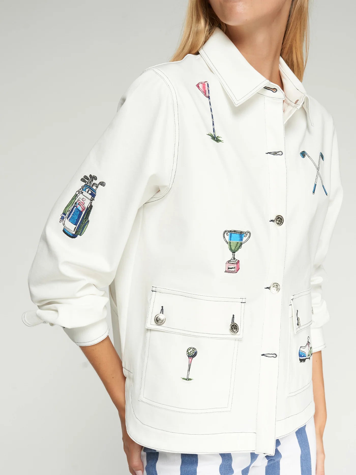 GOLF EMBROIDERED JACKET