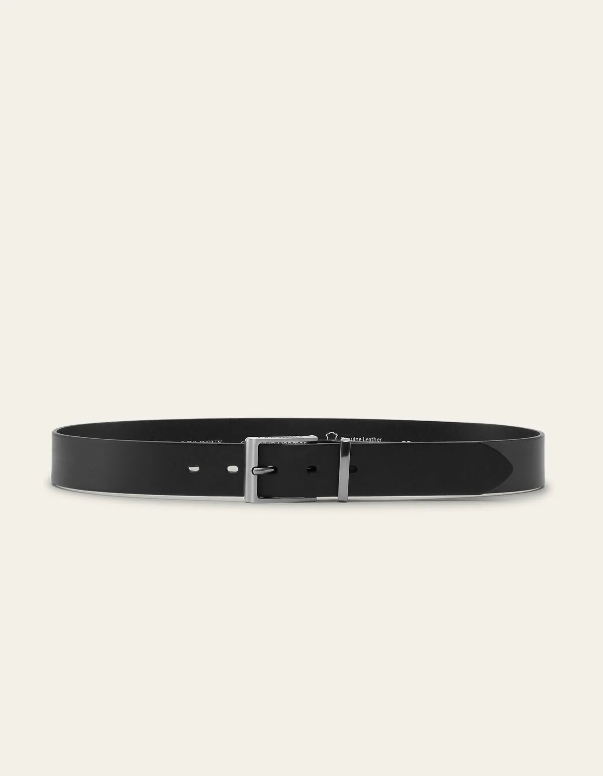 black leather belt