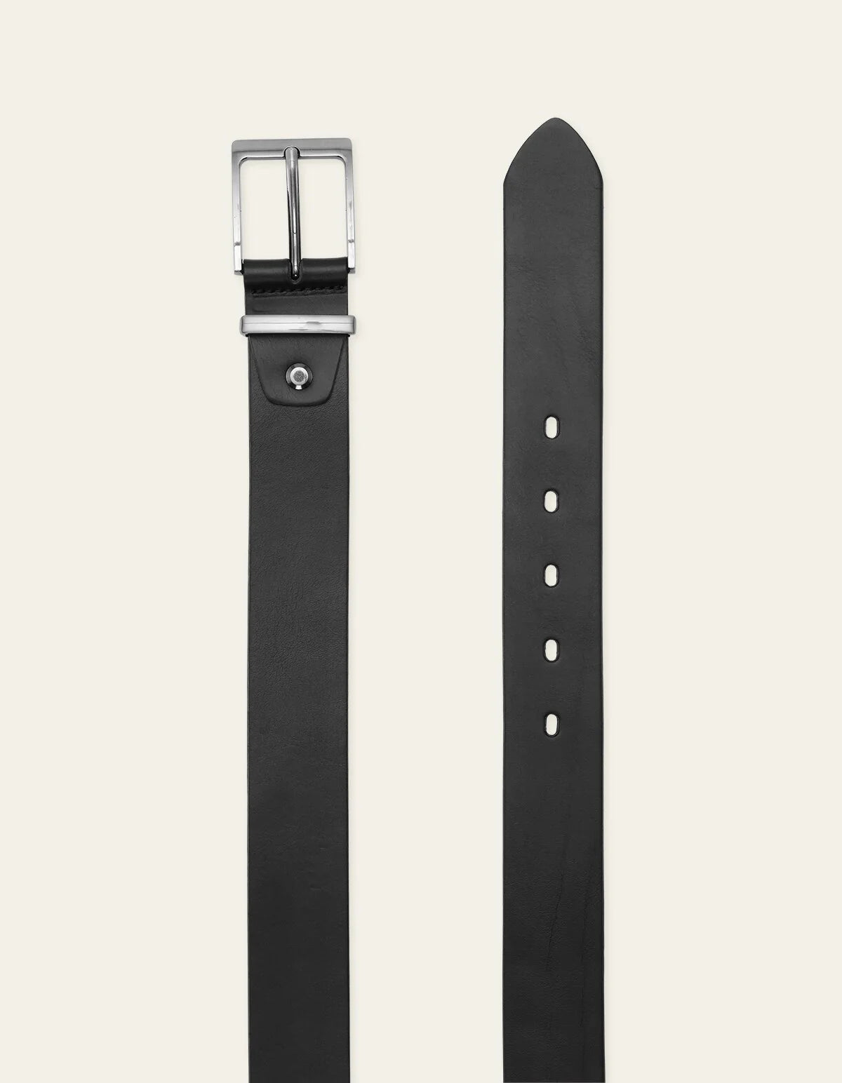 black leather belt
