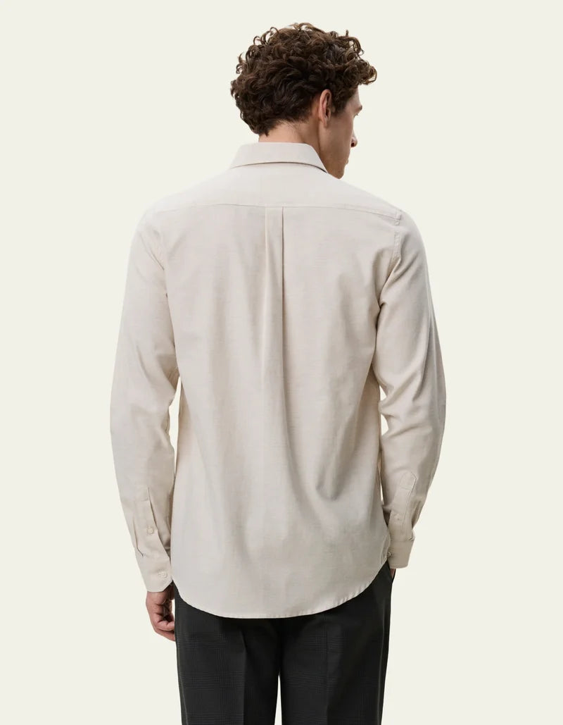 NB Soft Flannel Shirt - Oyster Gray White
