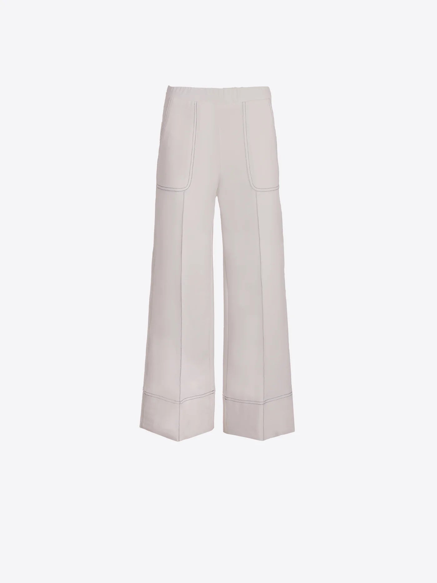 WIDE-LEG RAW TROUSERS