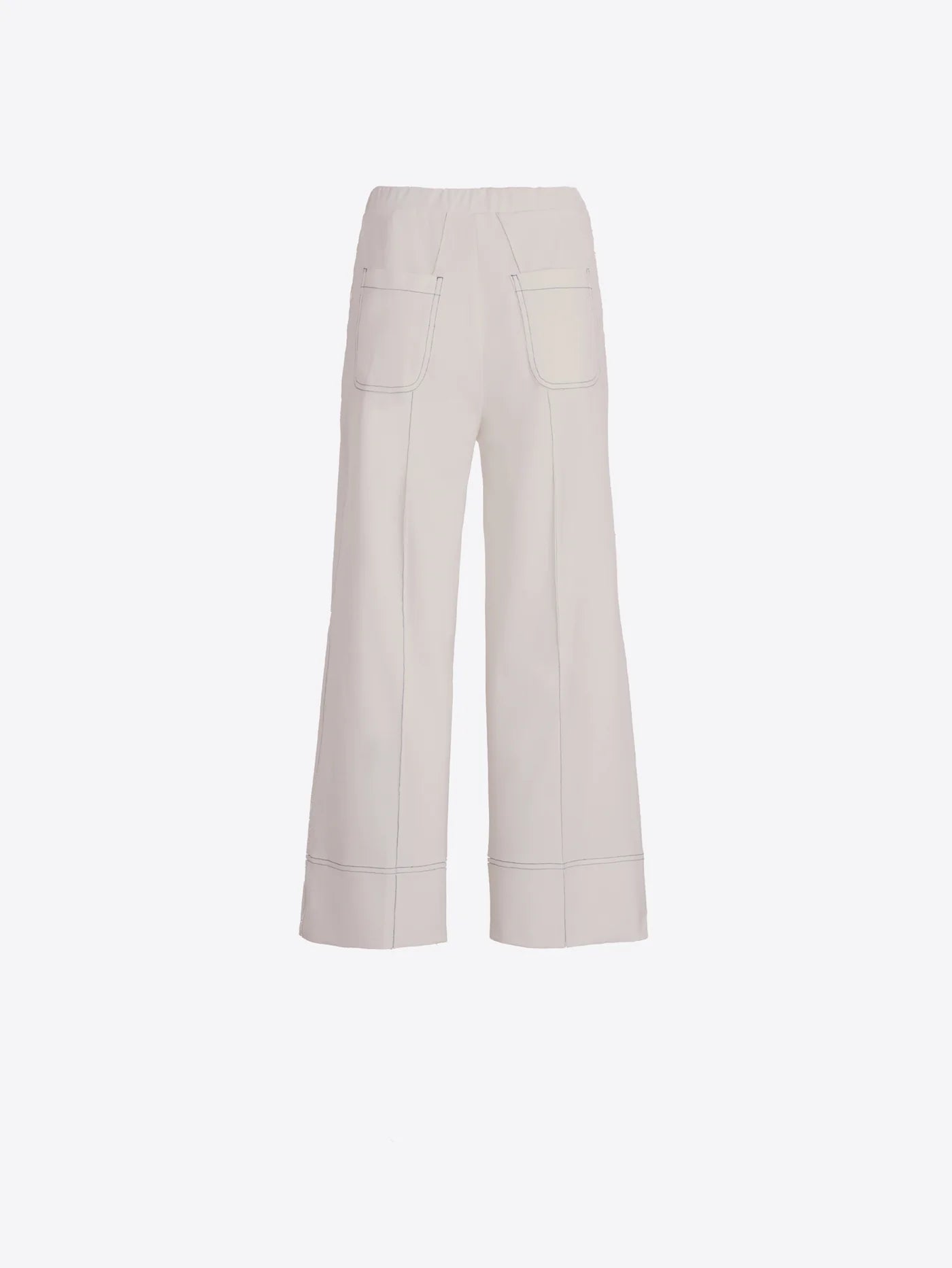 WIDE-LEG RAW TROUSERS