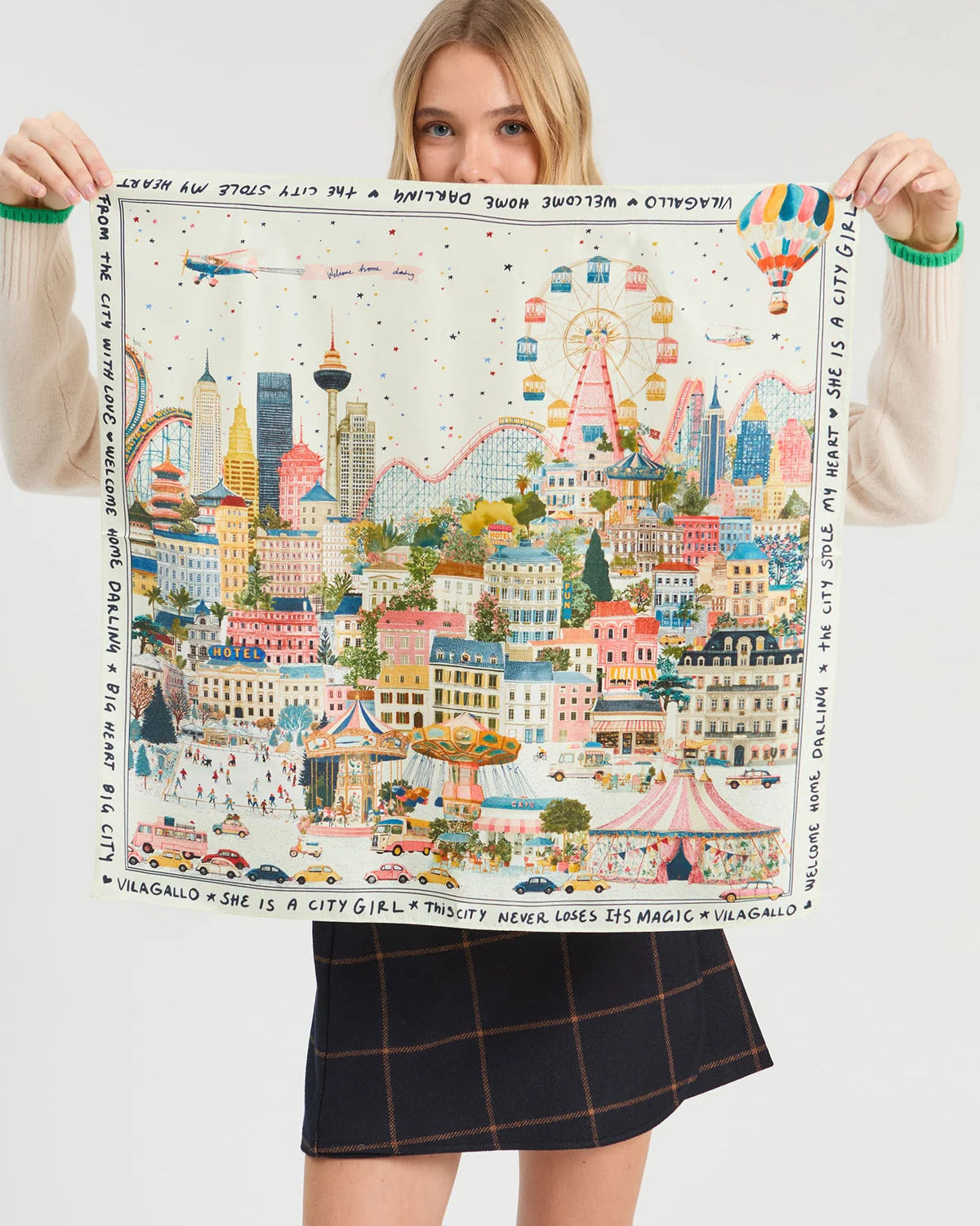 SILK MINI CITY SCARF