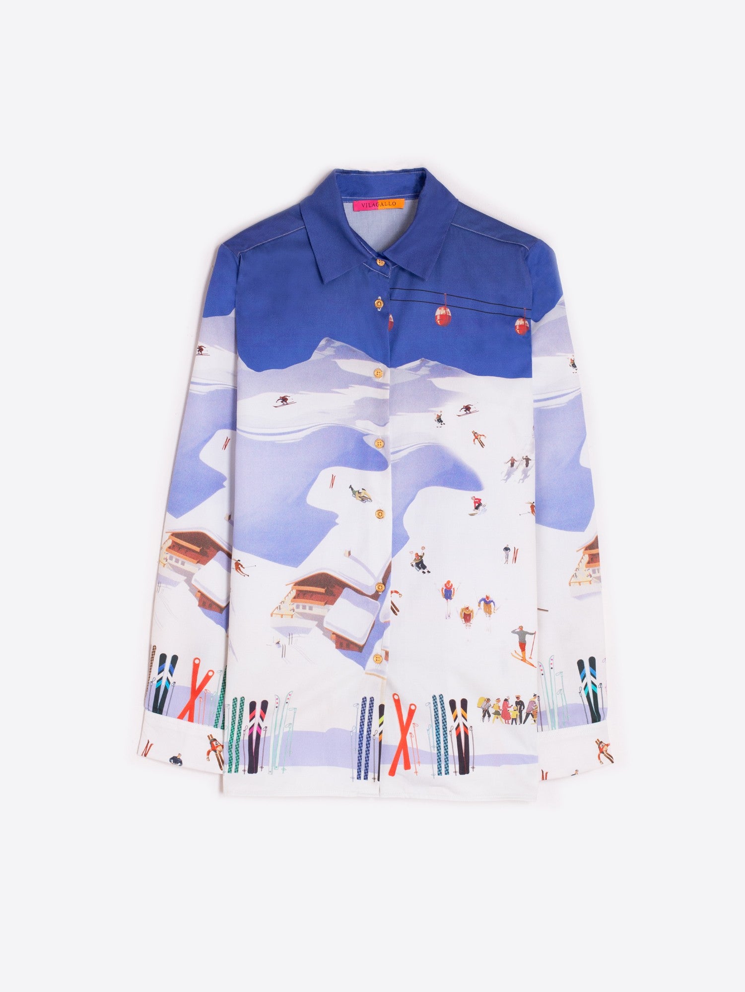 Apre-Ski Resort Woven Shirt Long Sleeve by Vilagallo