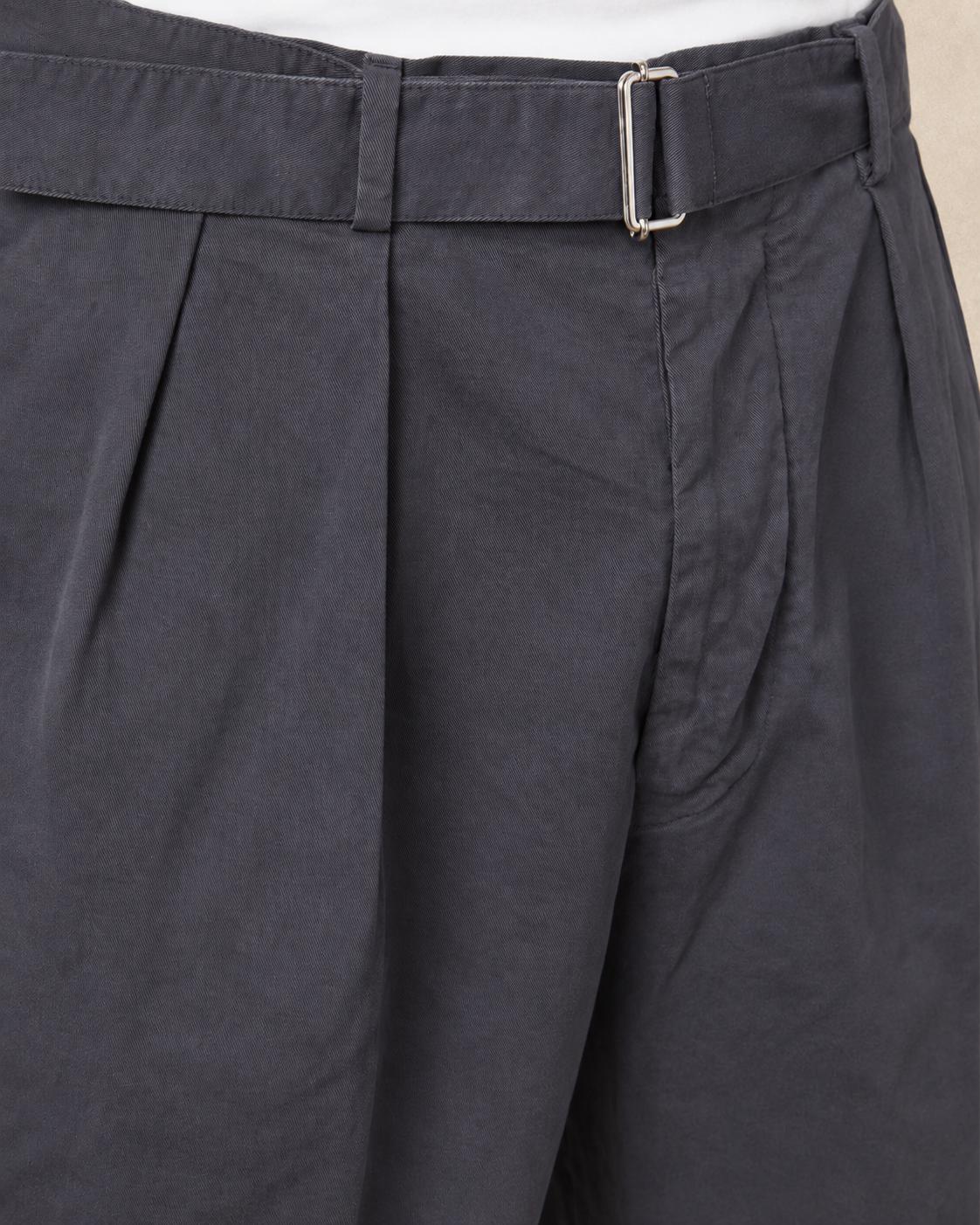 Pleated Organic Cotton Chino