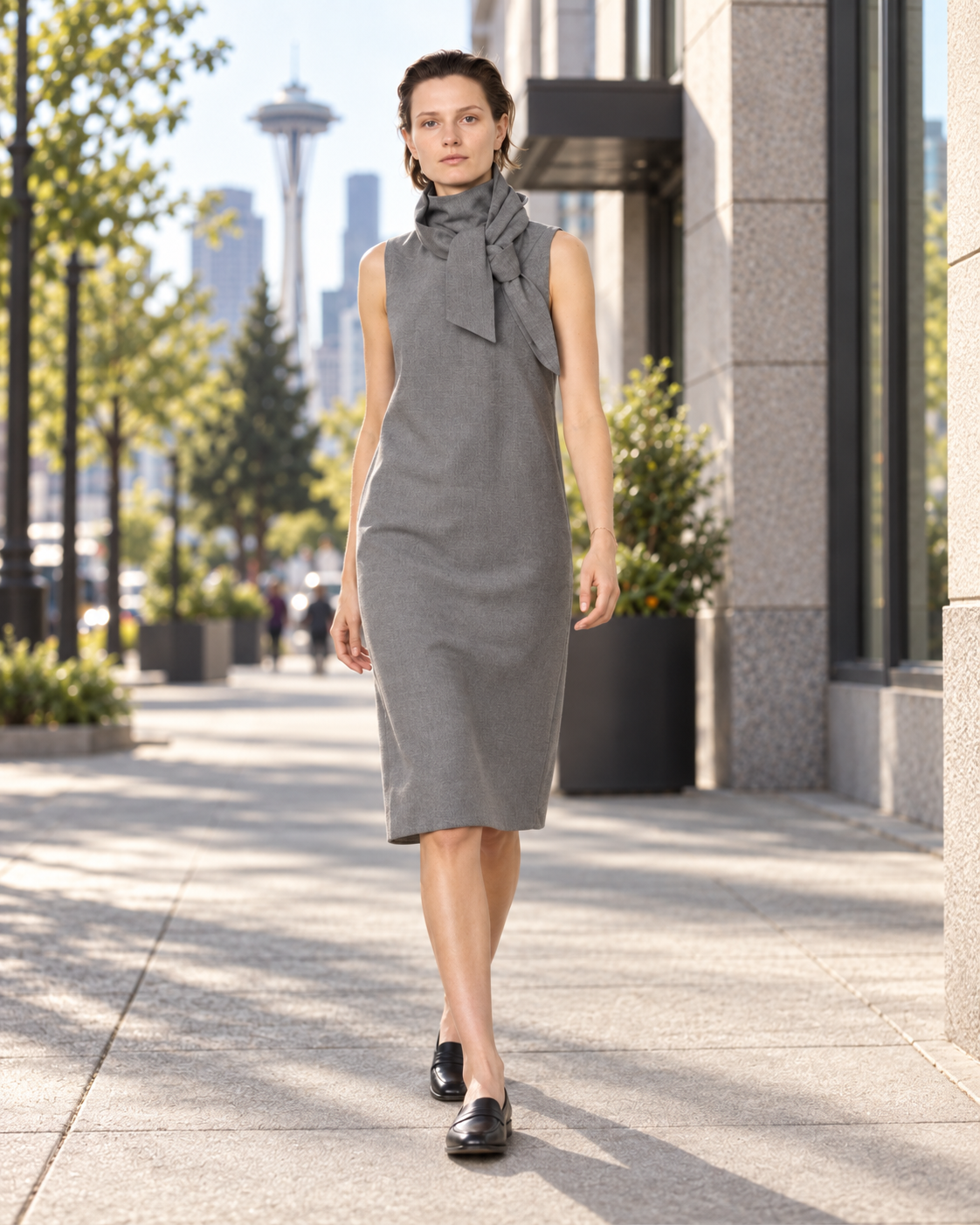 Danae Dress Irregular Wool