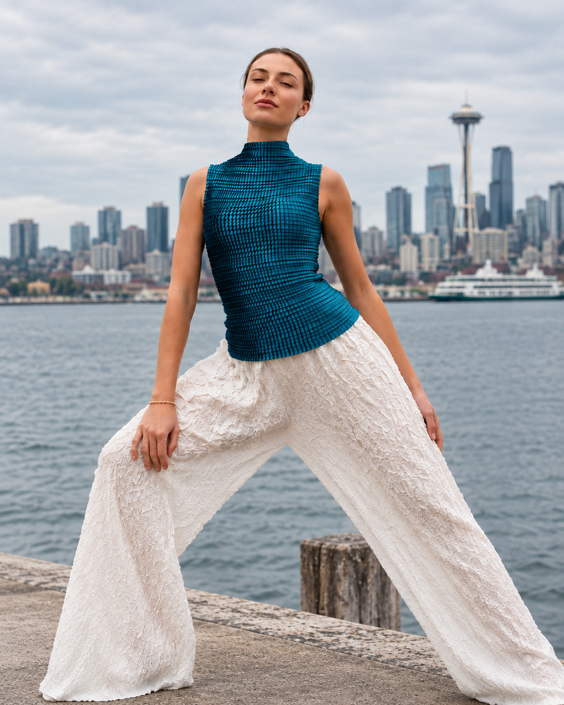 Siren Pleated Tank Top