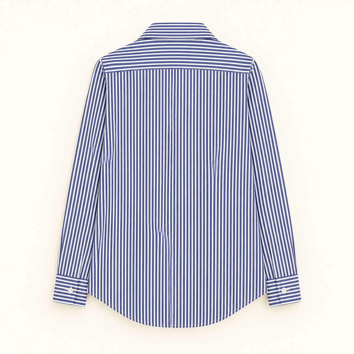Embroidered Cats Striped Shirt