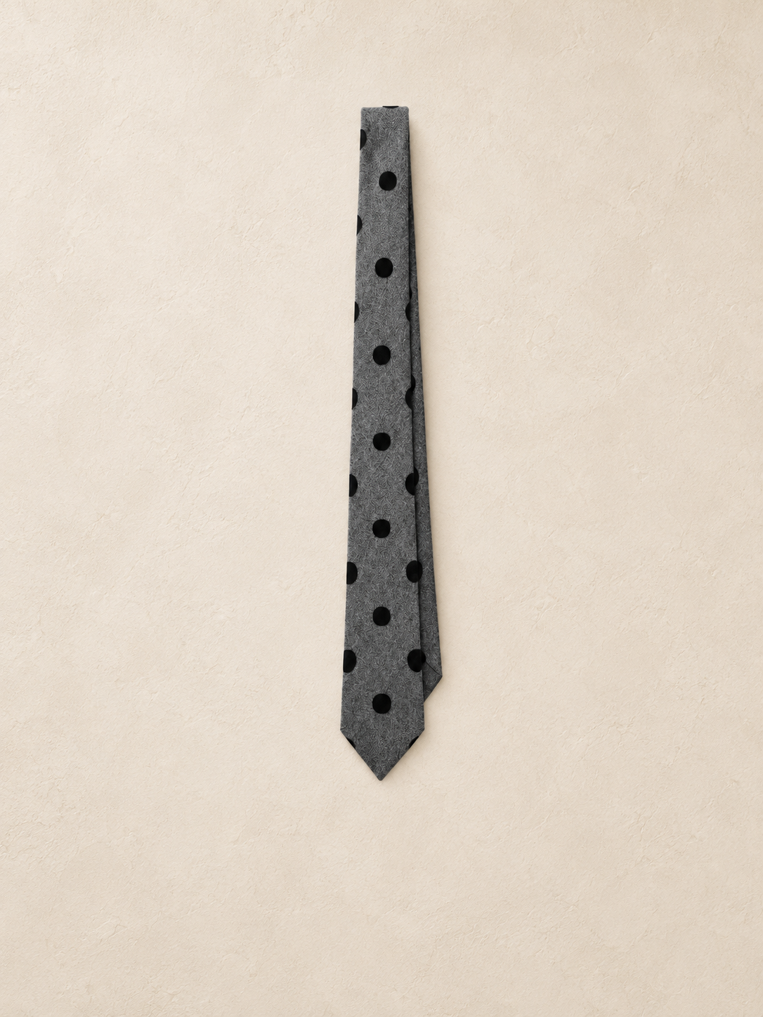 Flocked Polka Dot Tie