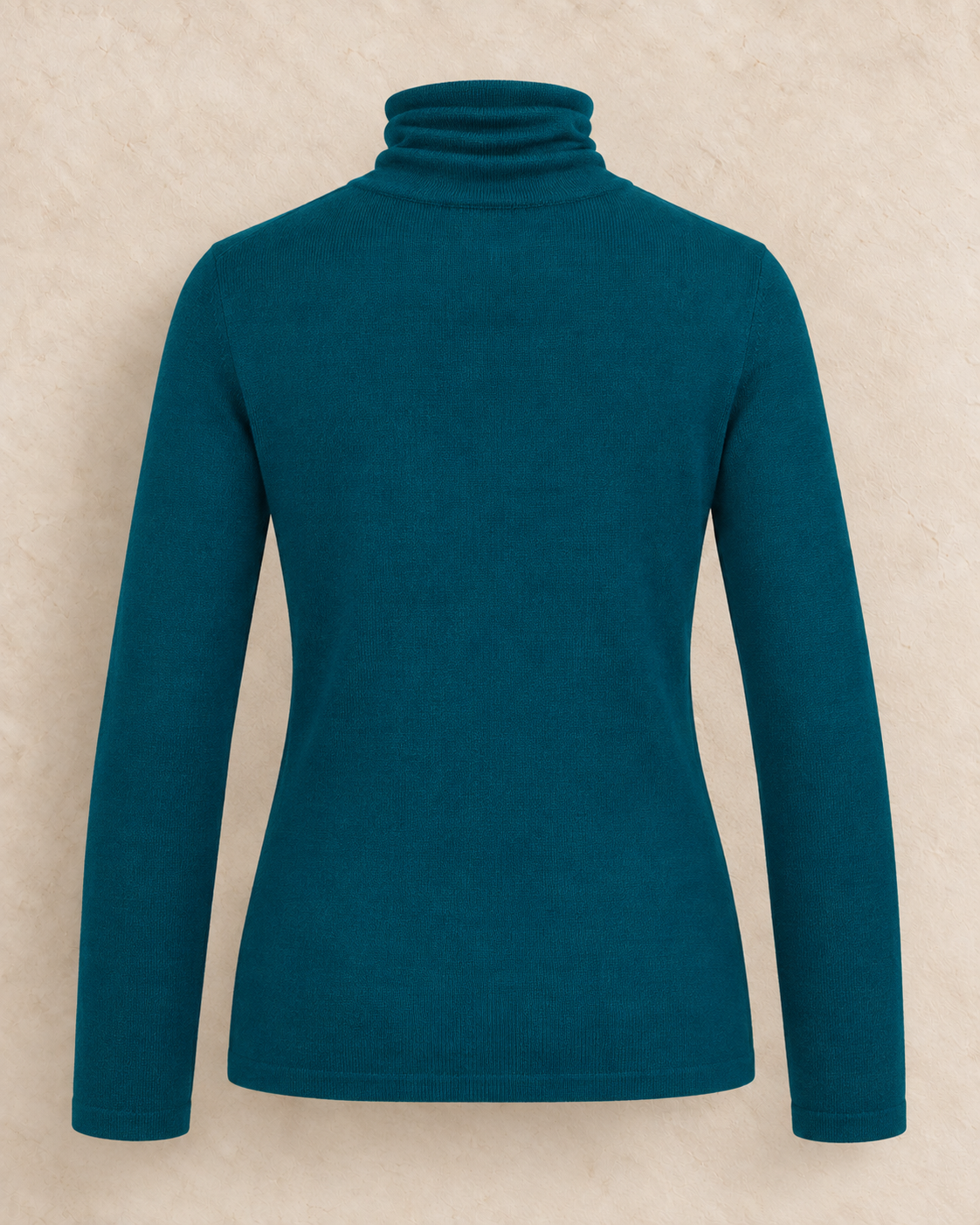 Fine Knit Roll-Neck Pullover
