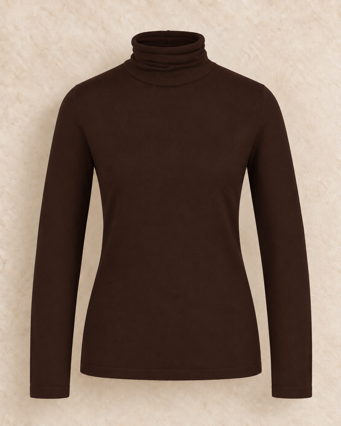 Fine Knit Roll-Neck Pullover