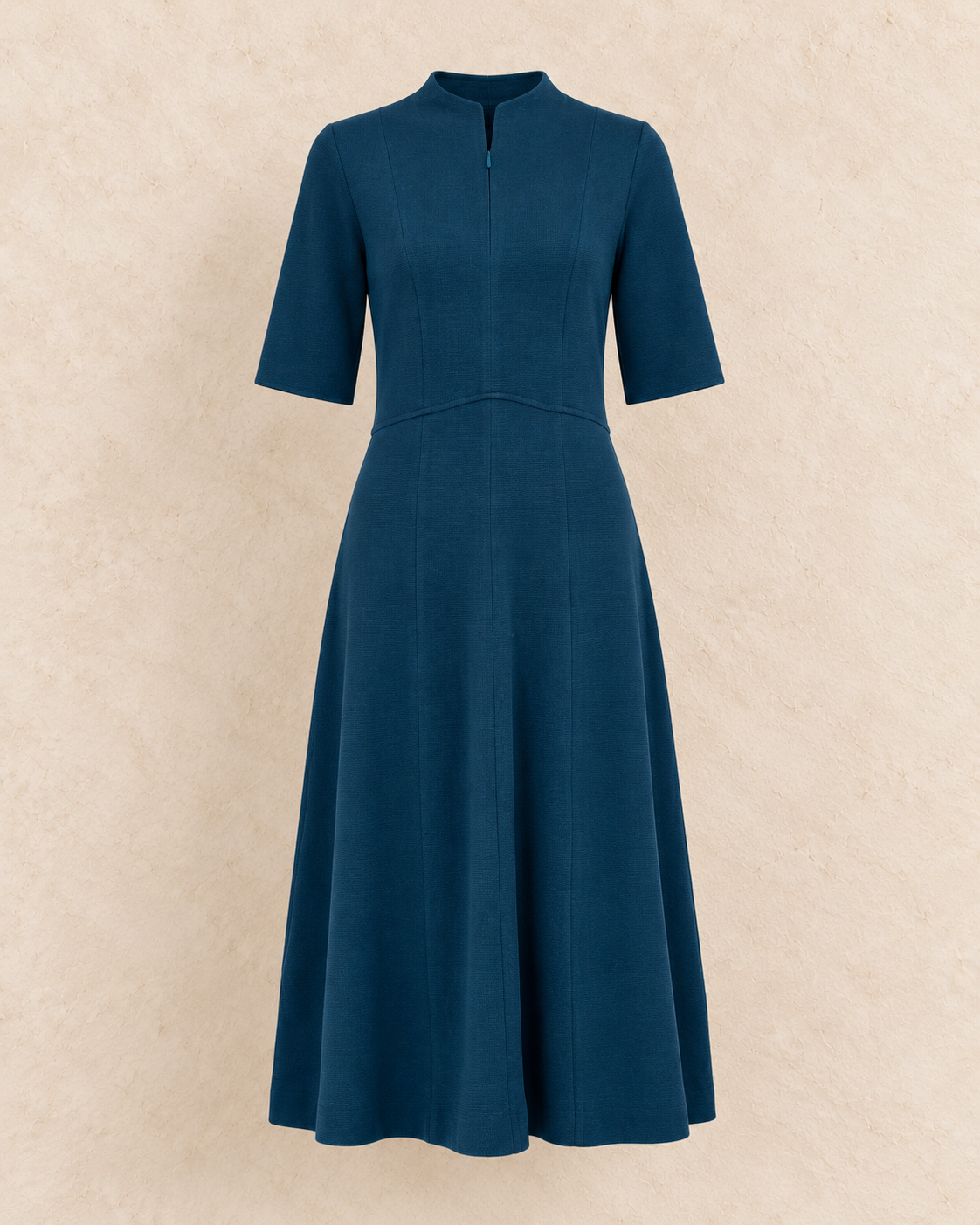 Knit Elbow Length Sleeves Dress