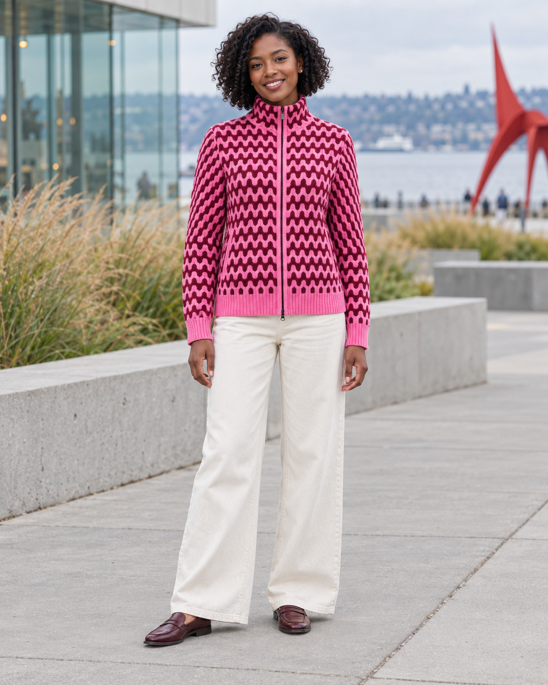 Rhythmic Knit Jacket