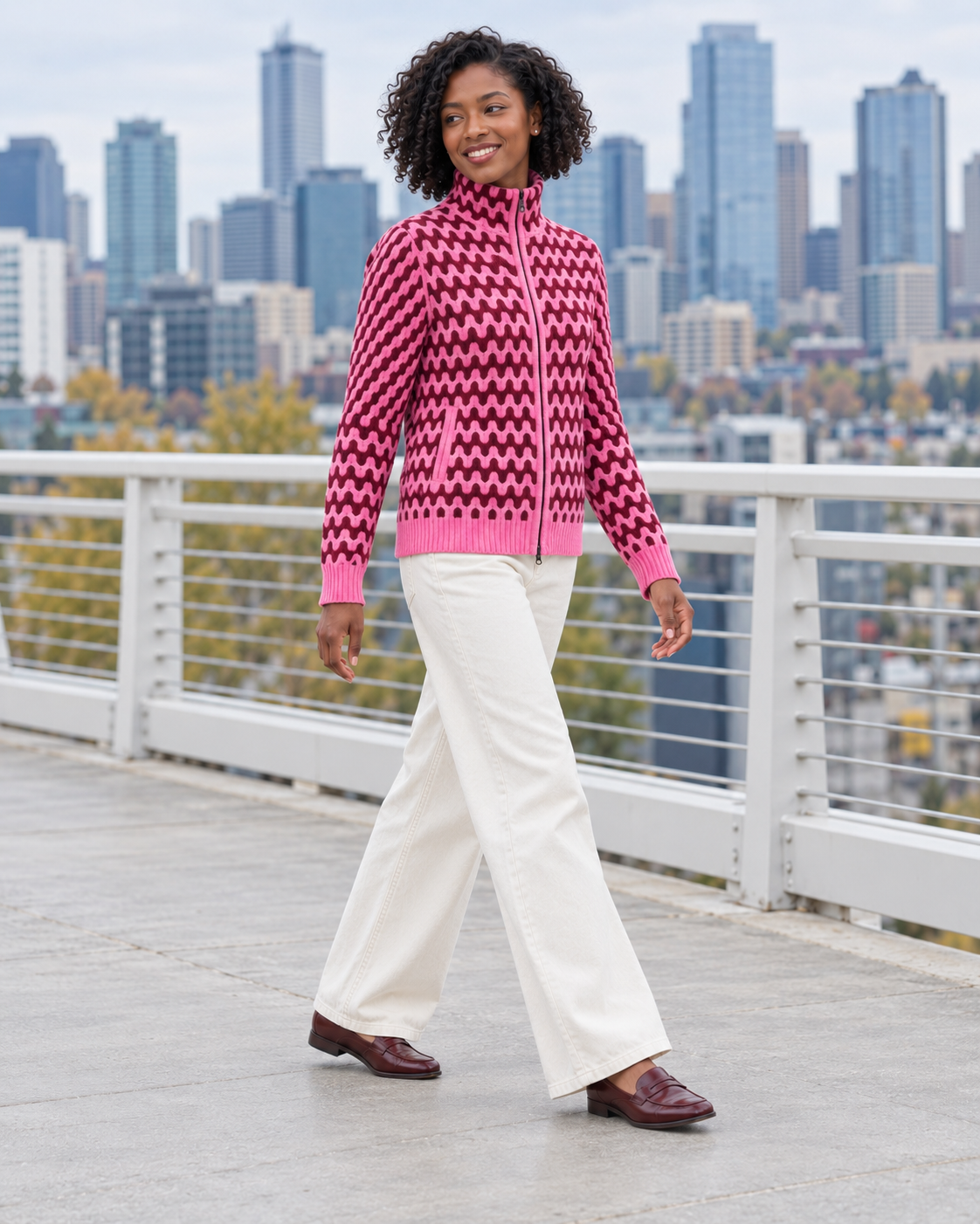 Rhythmic Knit Jacket