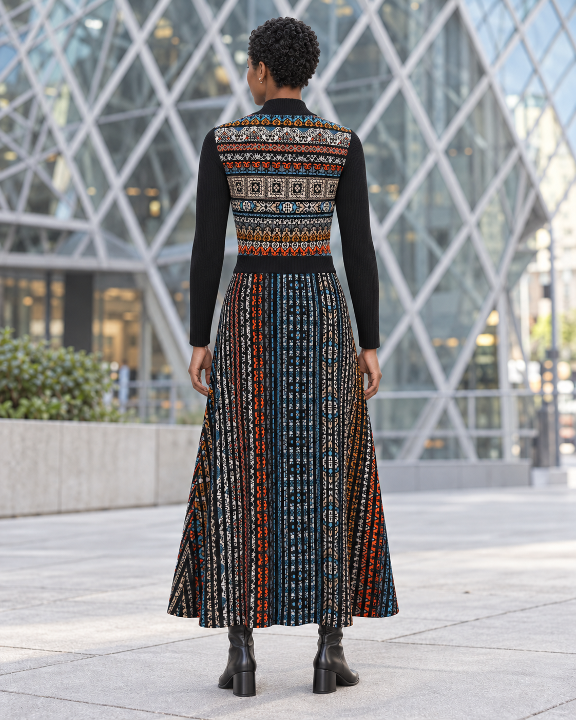 Azulejo Knit Dress