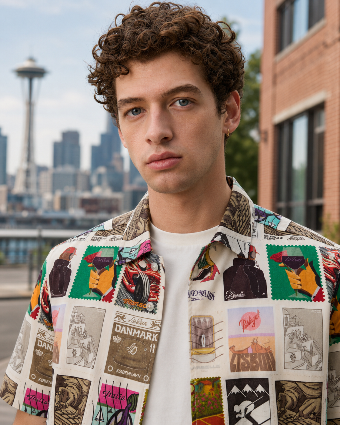 Stamp AOP SS Shirt - Multicolor