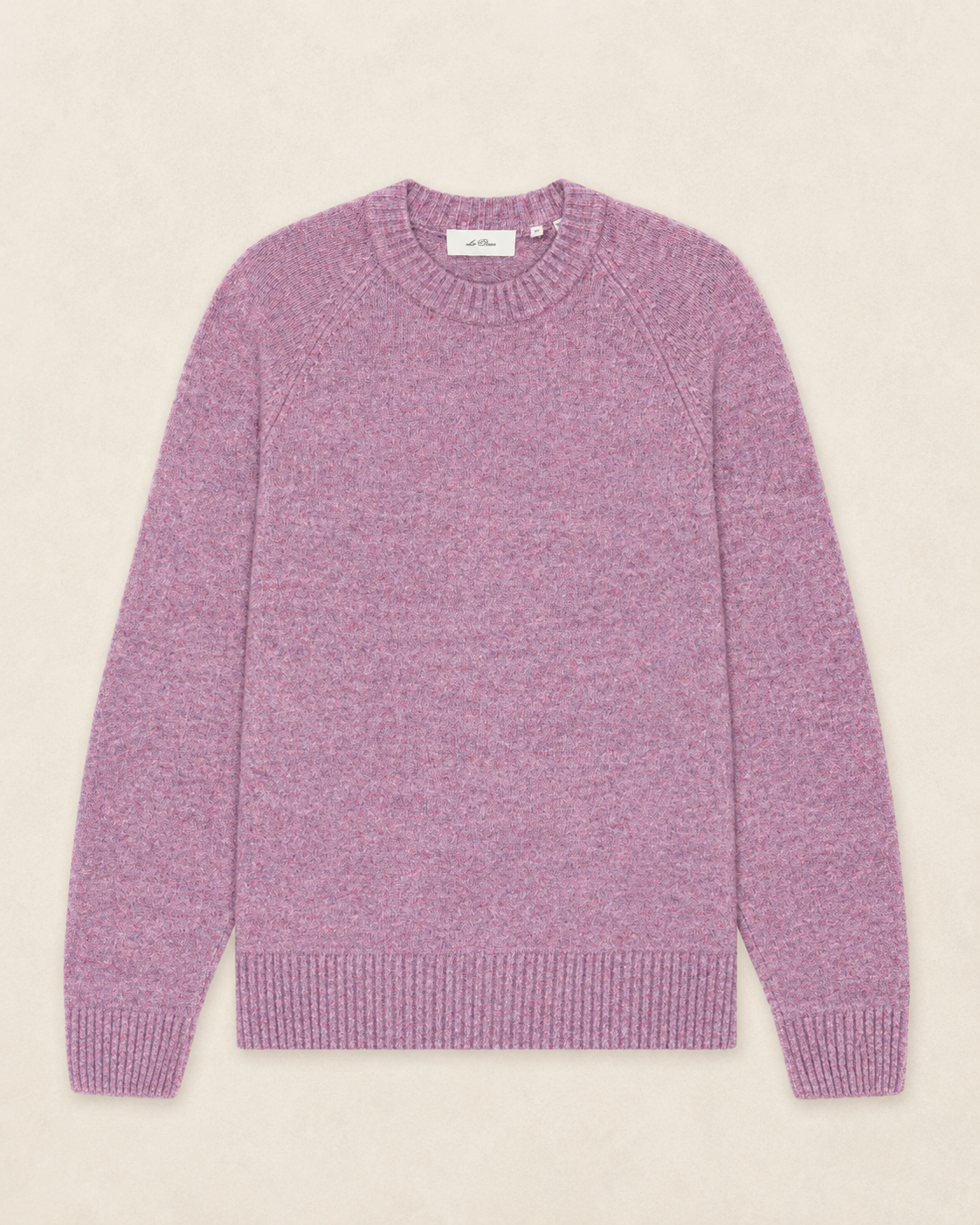 Soft Roundneck Knit - Oyster Rose Melange