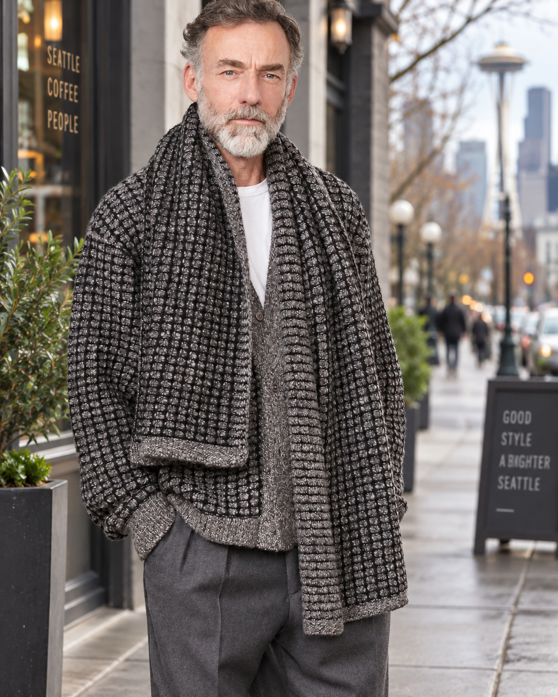 Big Scarf Square Pattern