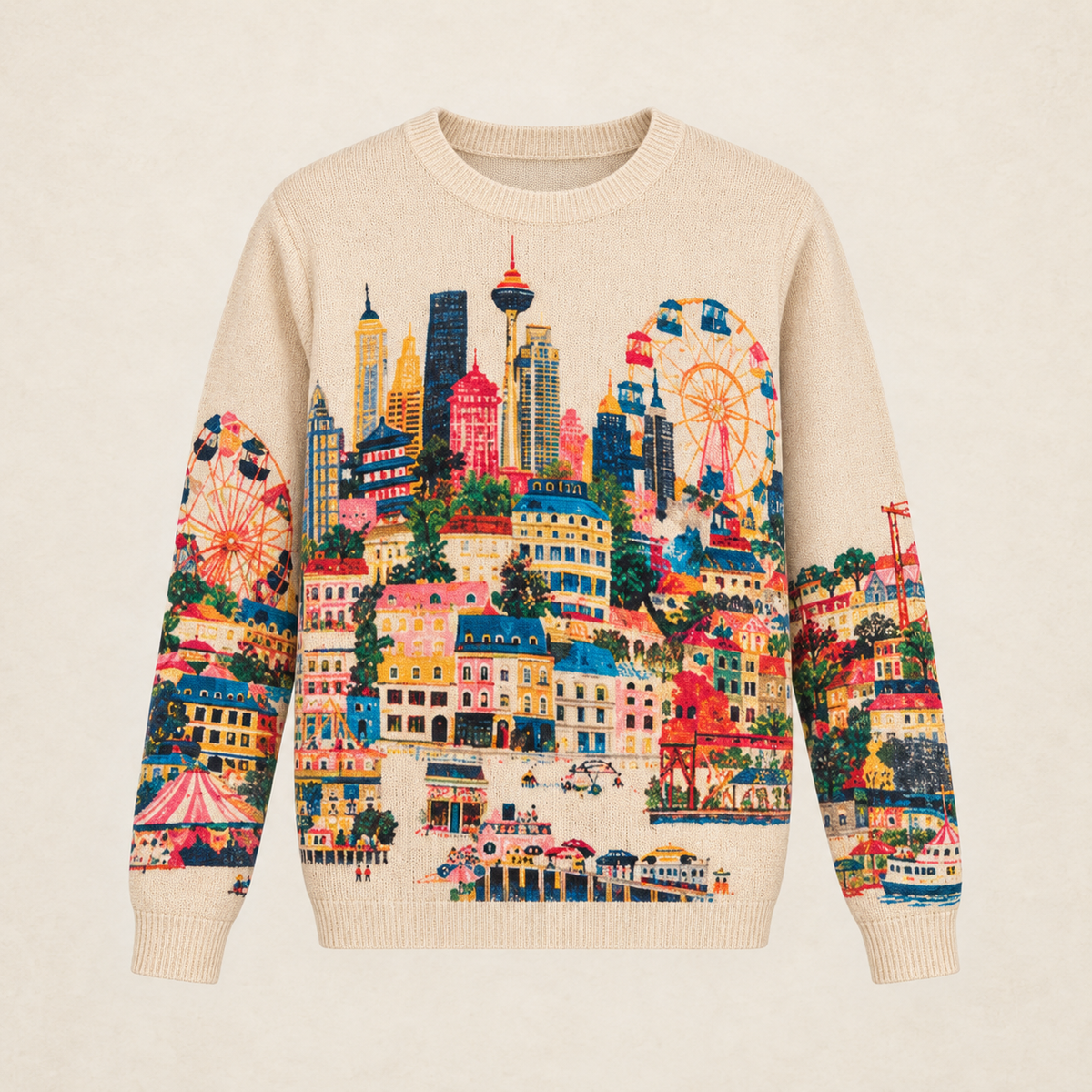 City Print Sweater