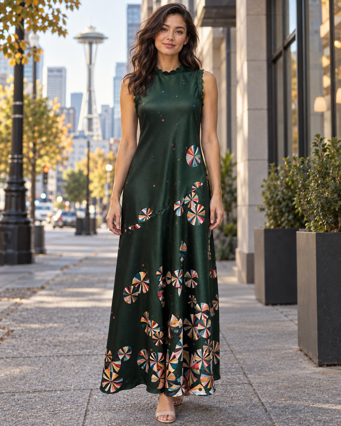 Vilagallo Floral Print Dress