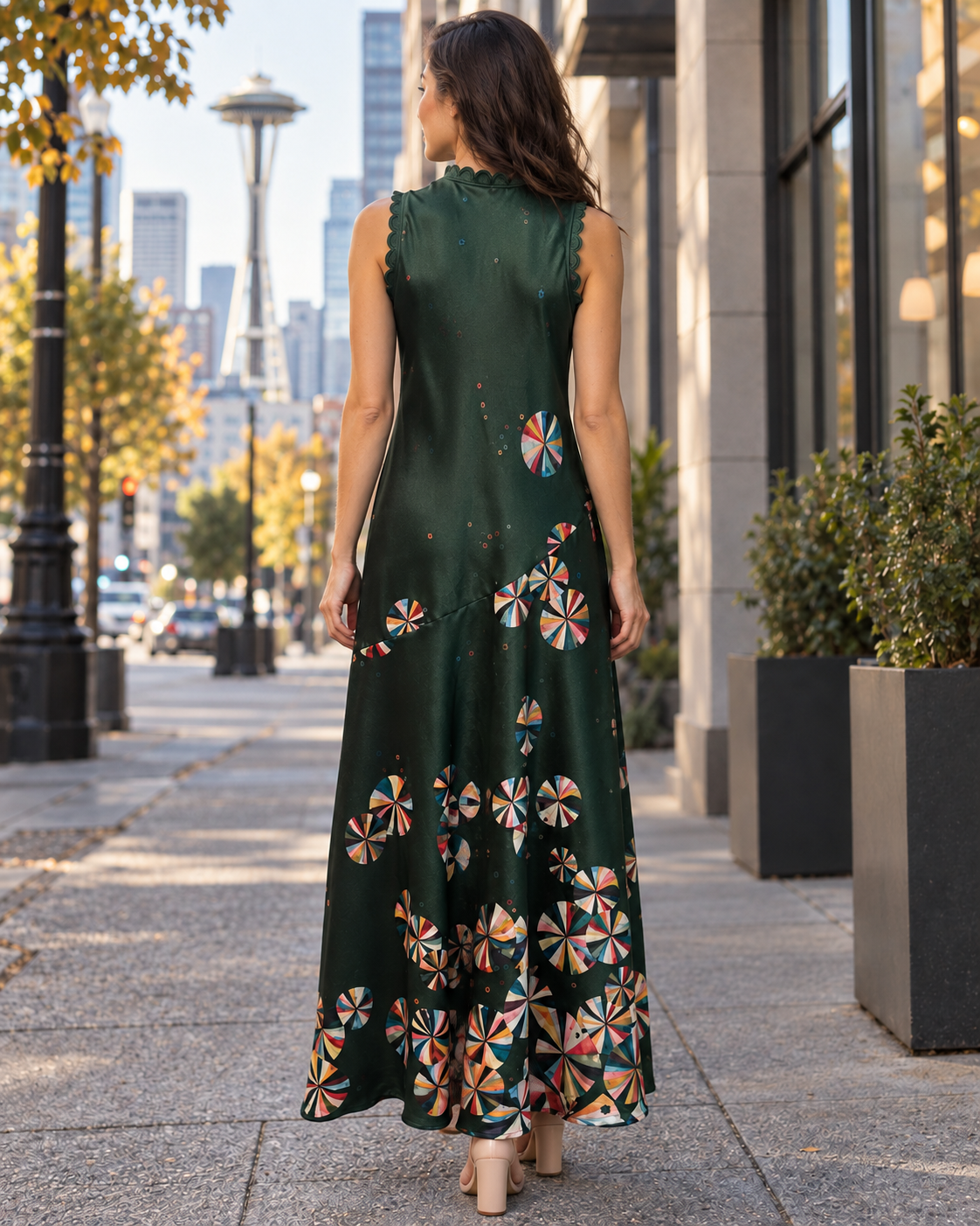 Vilagallo Floral Print Dress