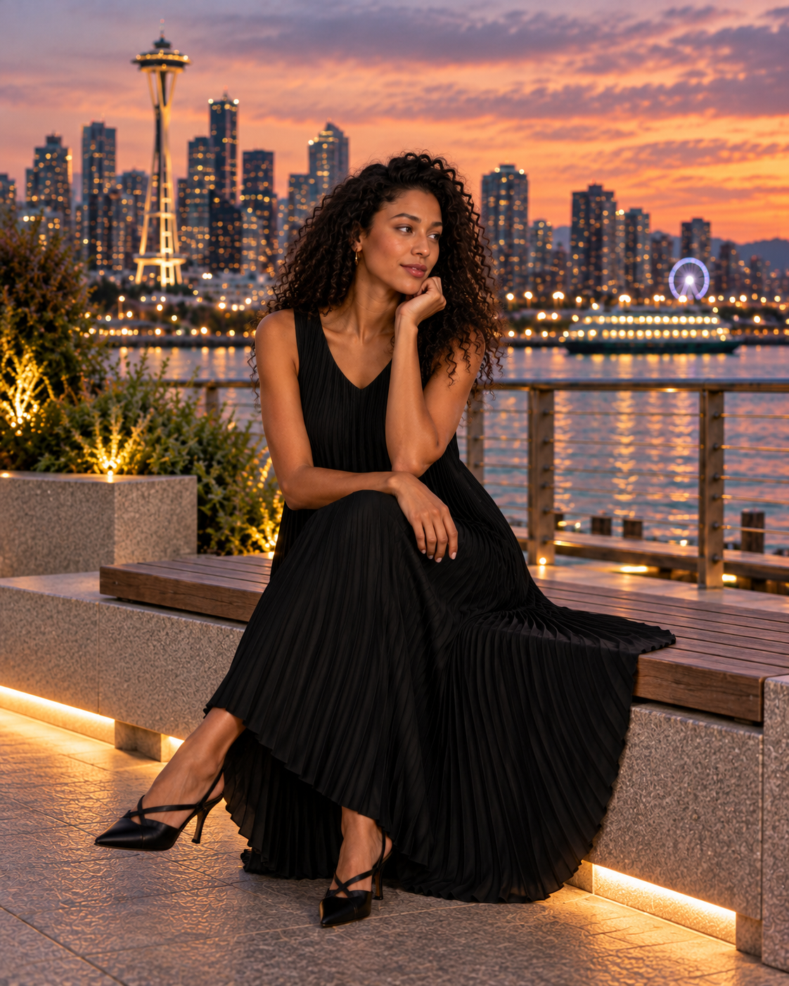 Zuko Pleated Dress