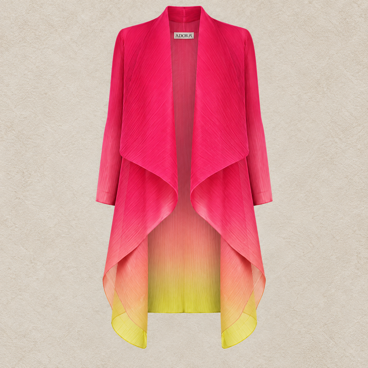 Collare Pleated Coat