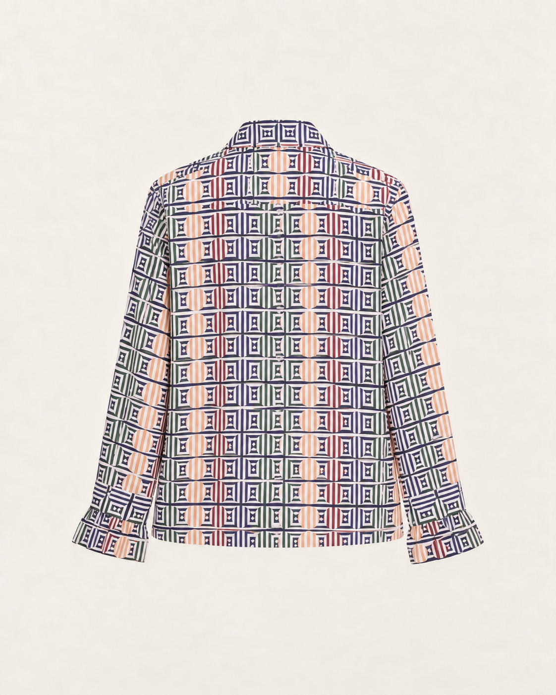 Geometric Circle Print Shirt