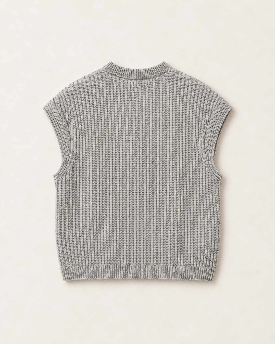 Sleeveless Irish Sweater