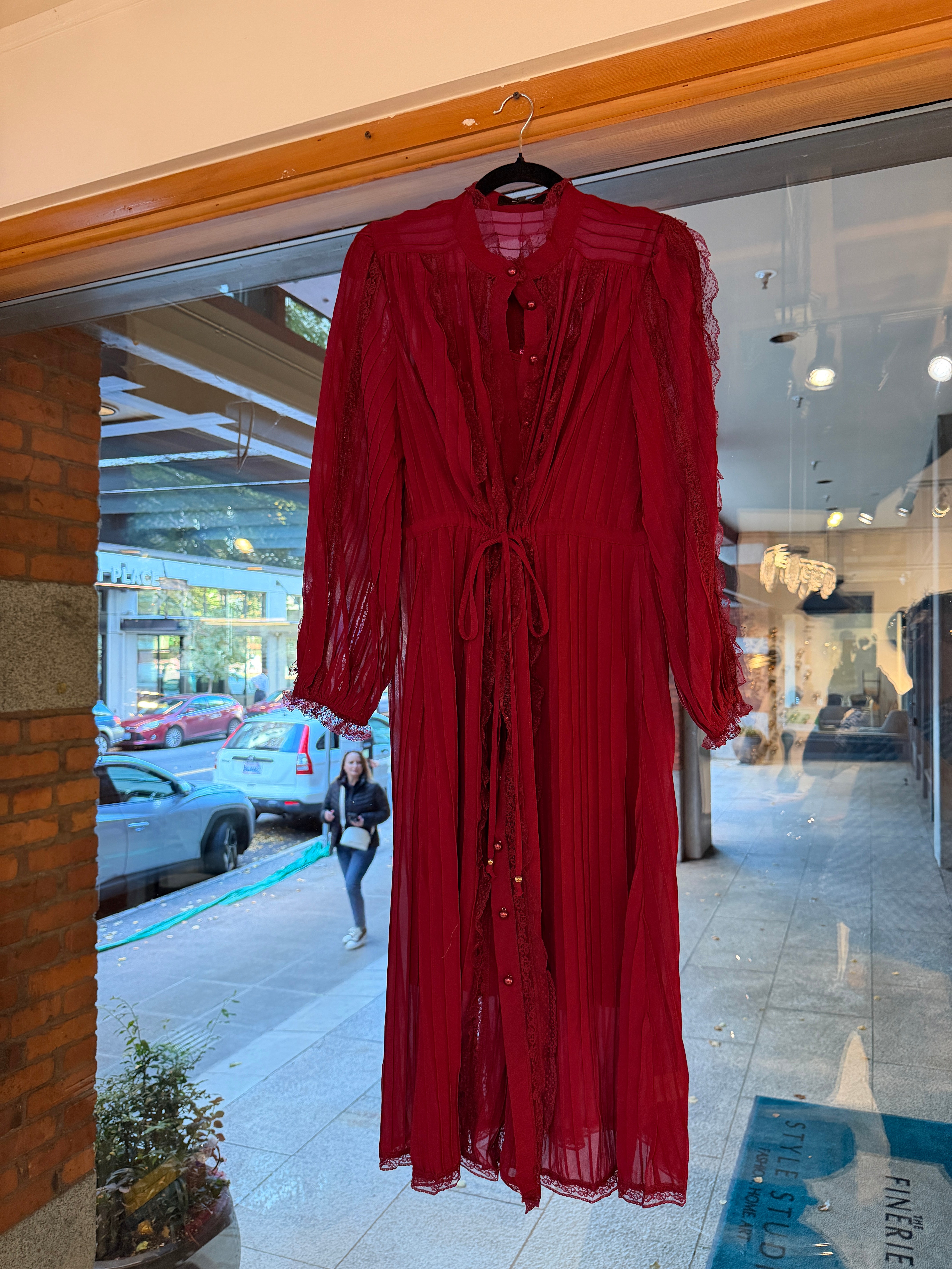 Tailored Ruffle Midi Dress