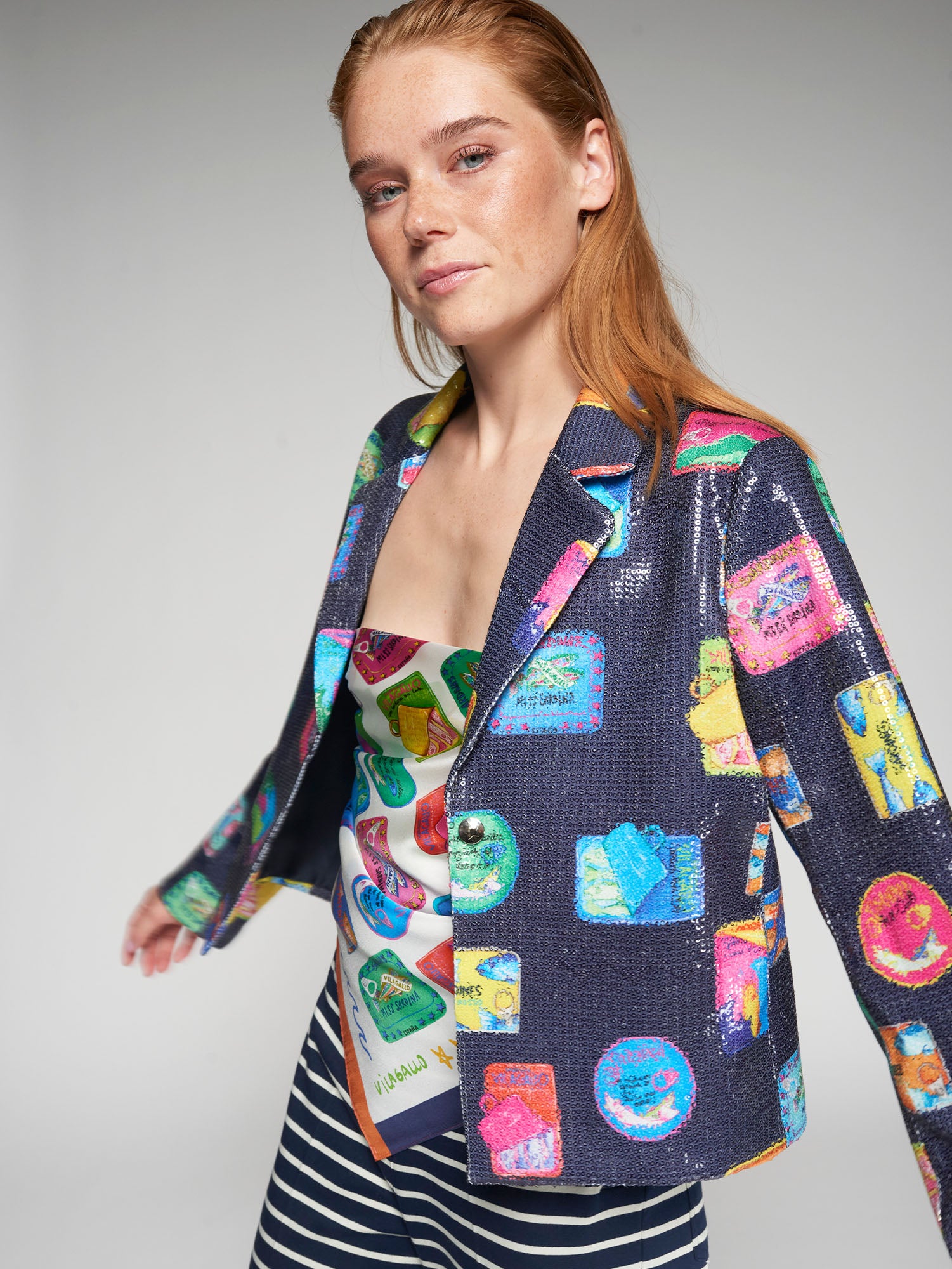 JACKET IMMA TIN SARDINES SEQUINS