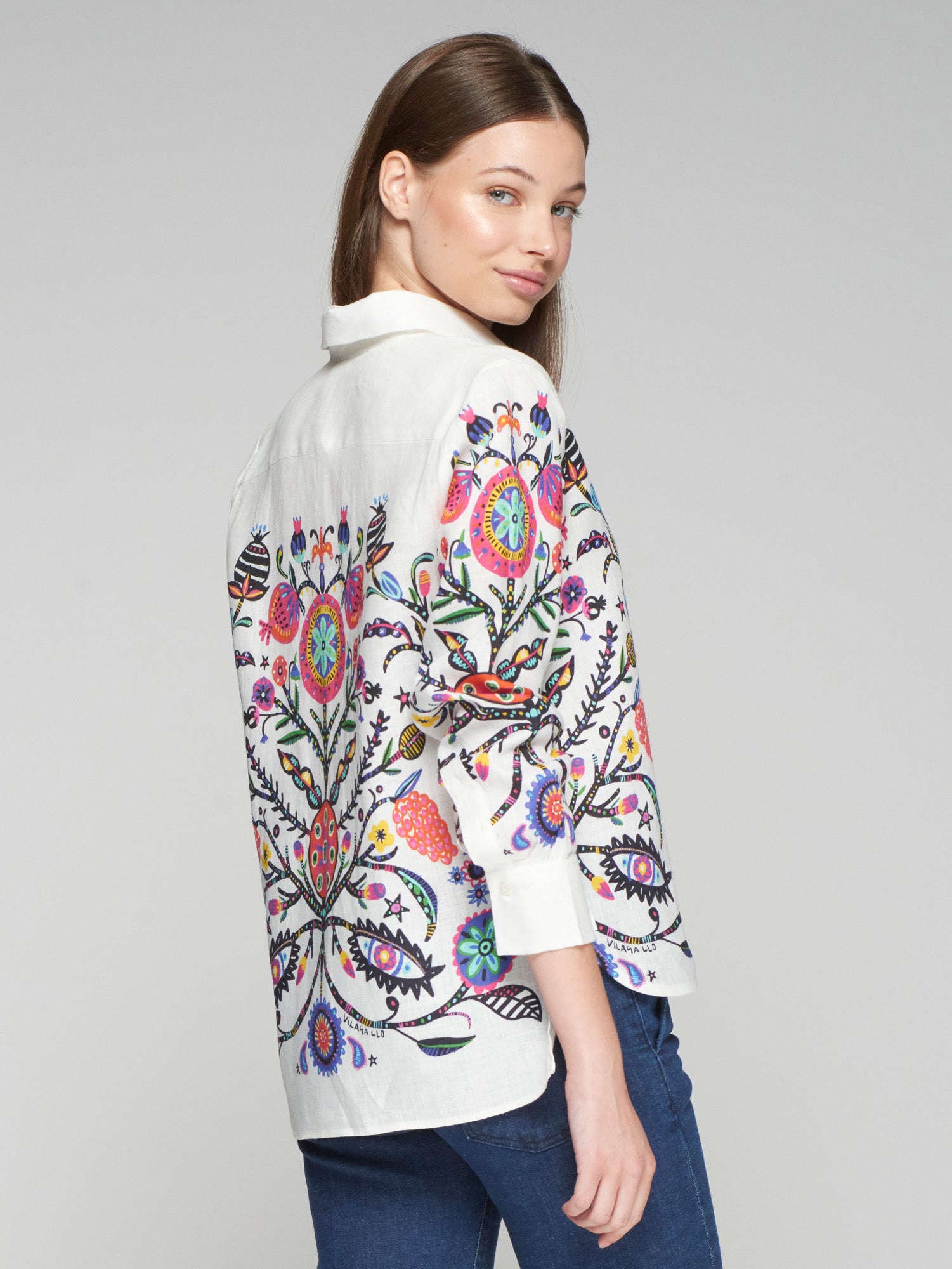 SHIRT ISA TREE OF LIFE LINEN