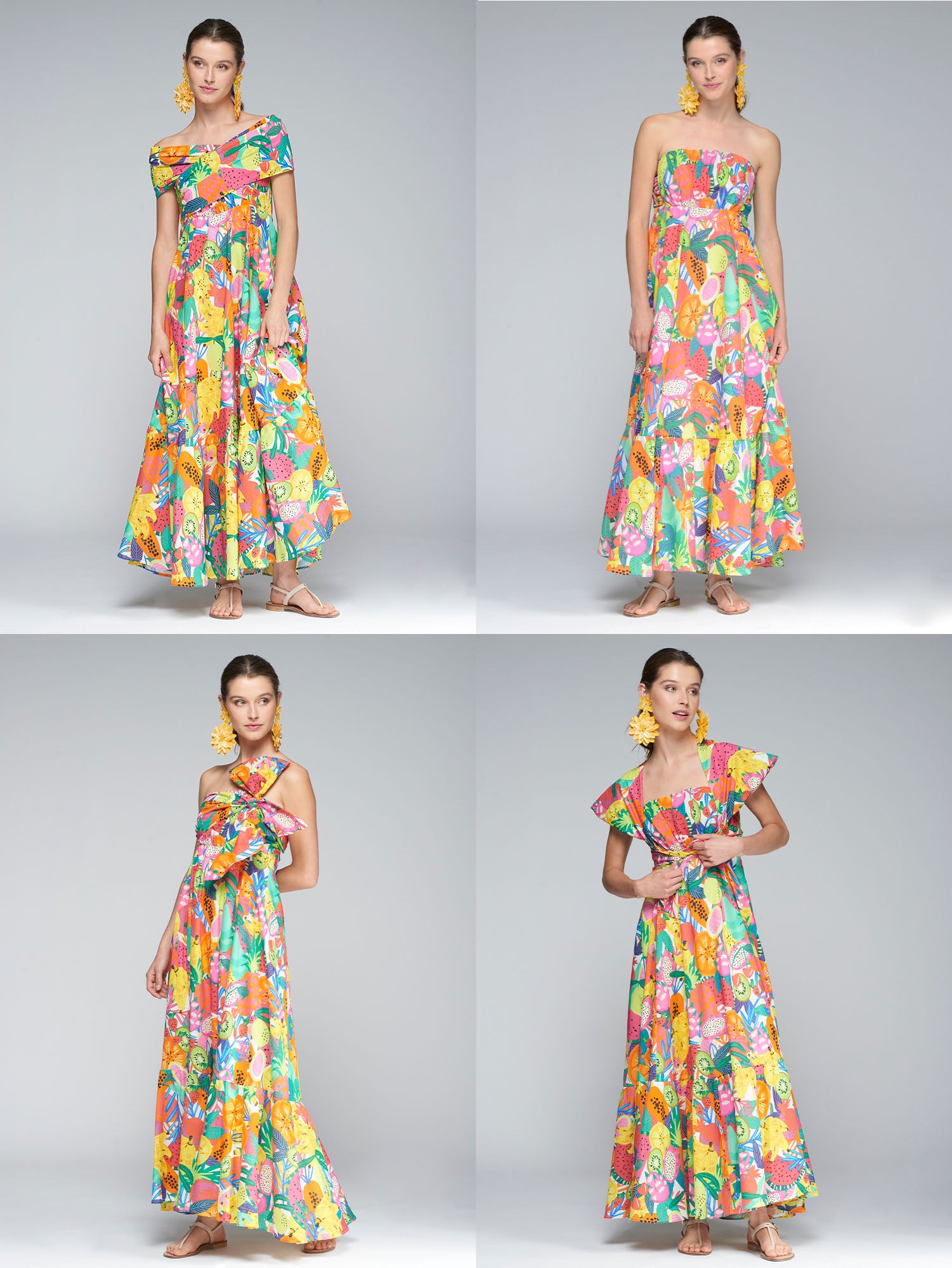 VESTIDO SUSAN FRUTAS VOILE DRESS