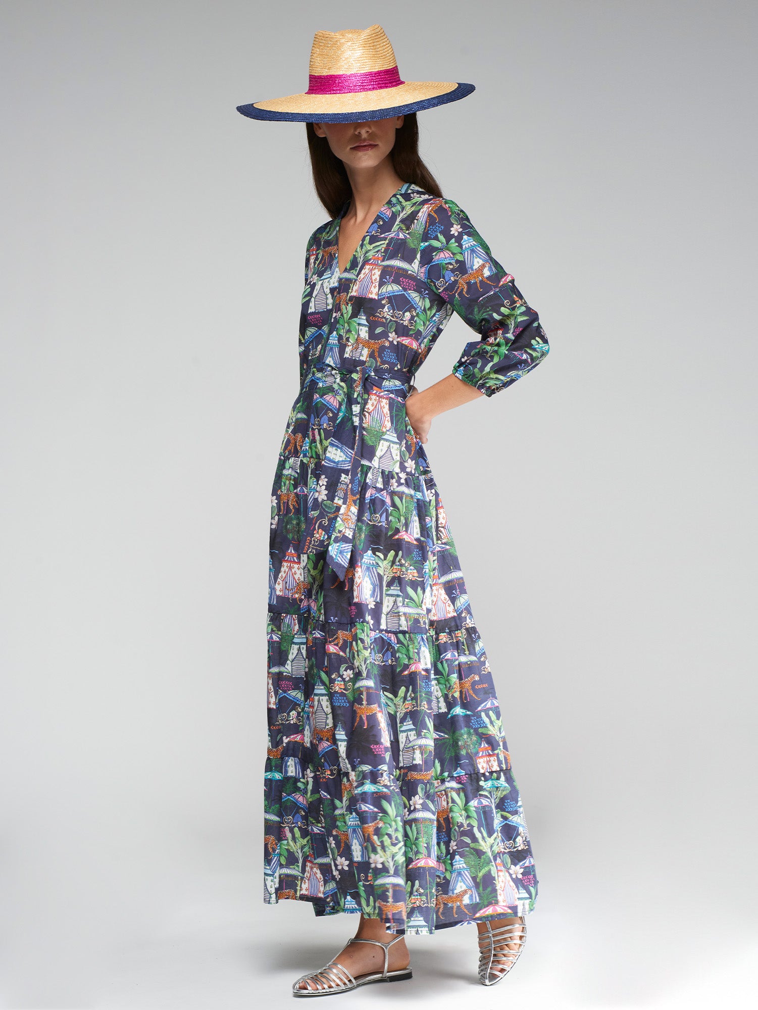 FLORA CHILLOUT NAVY DRESS
