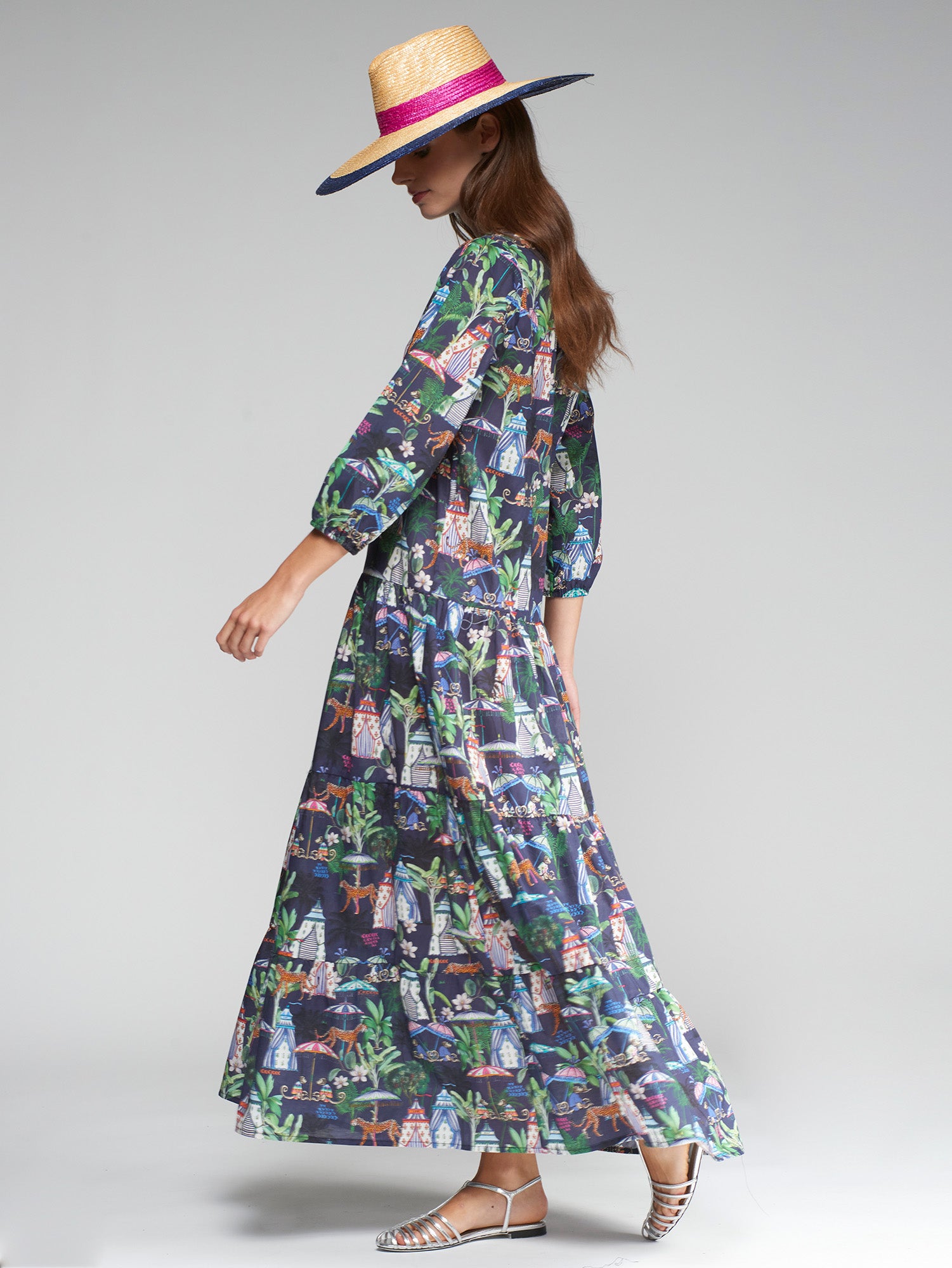 FLORA CHILLOUT NAVY DRESS