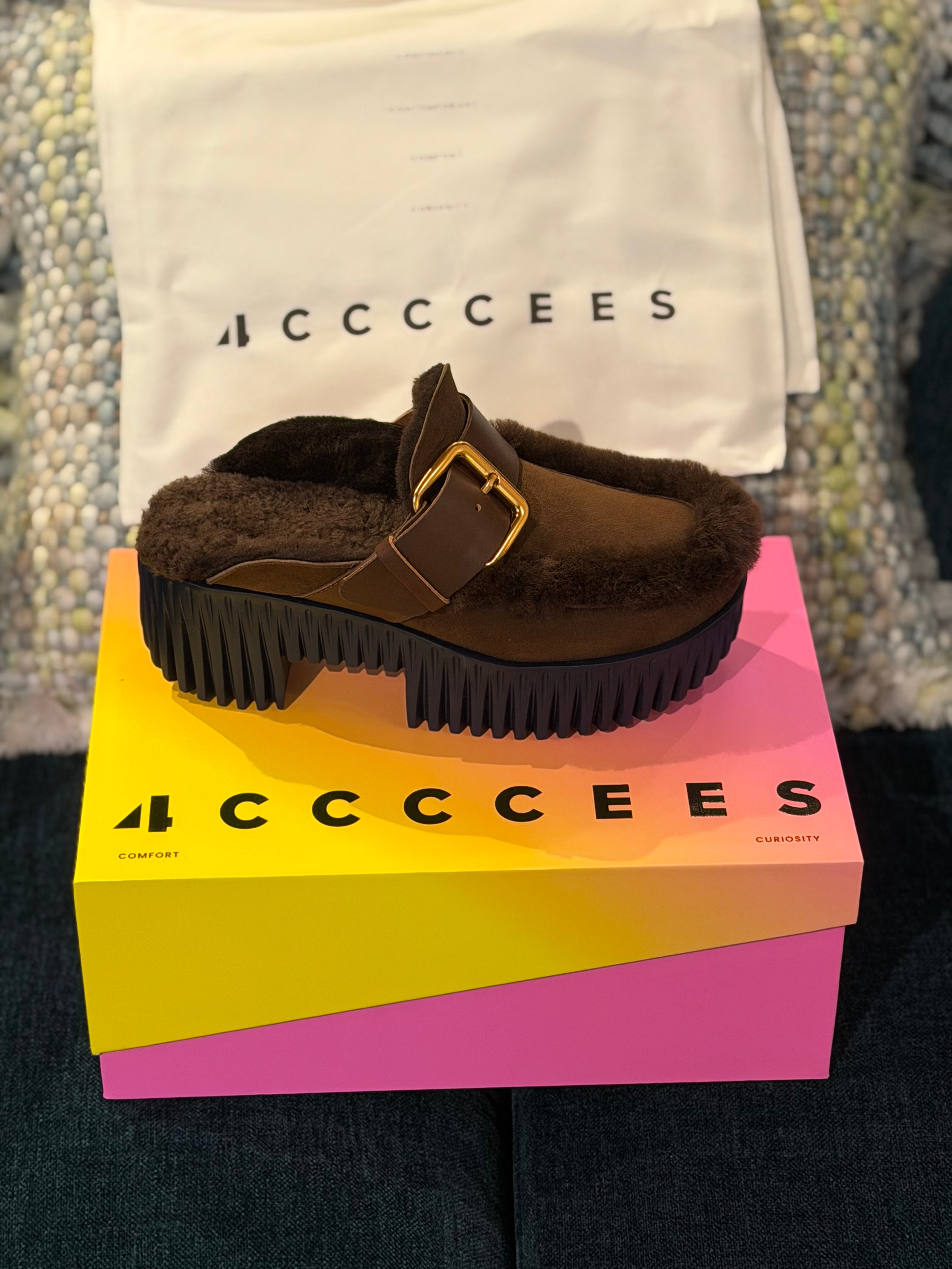 PILA Shearling Mule