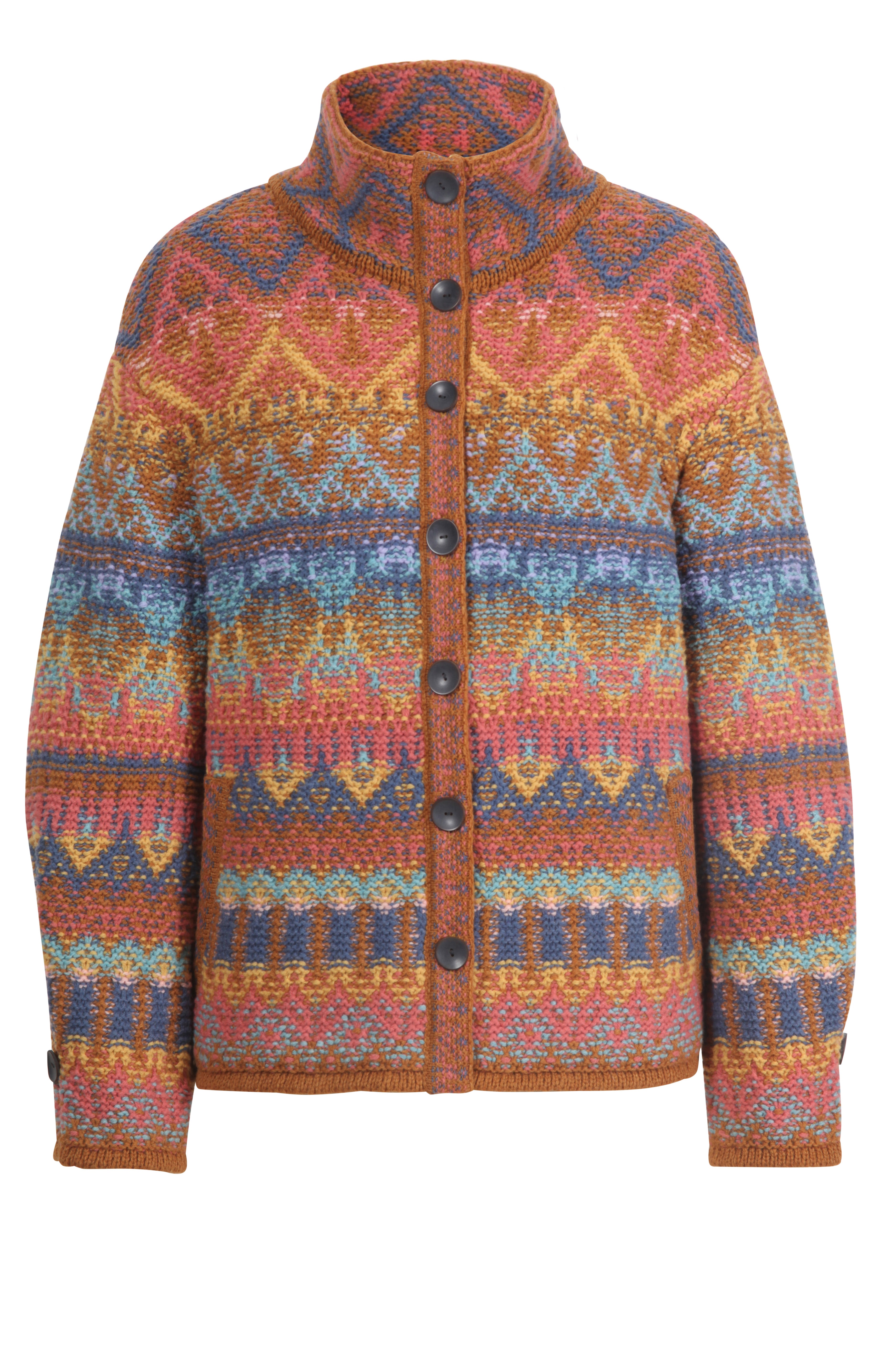 Jaquard Rollneck Jacket, Re-Dandy Pattern