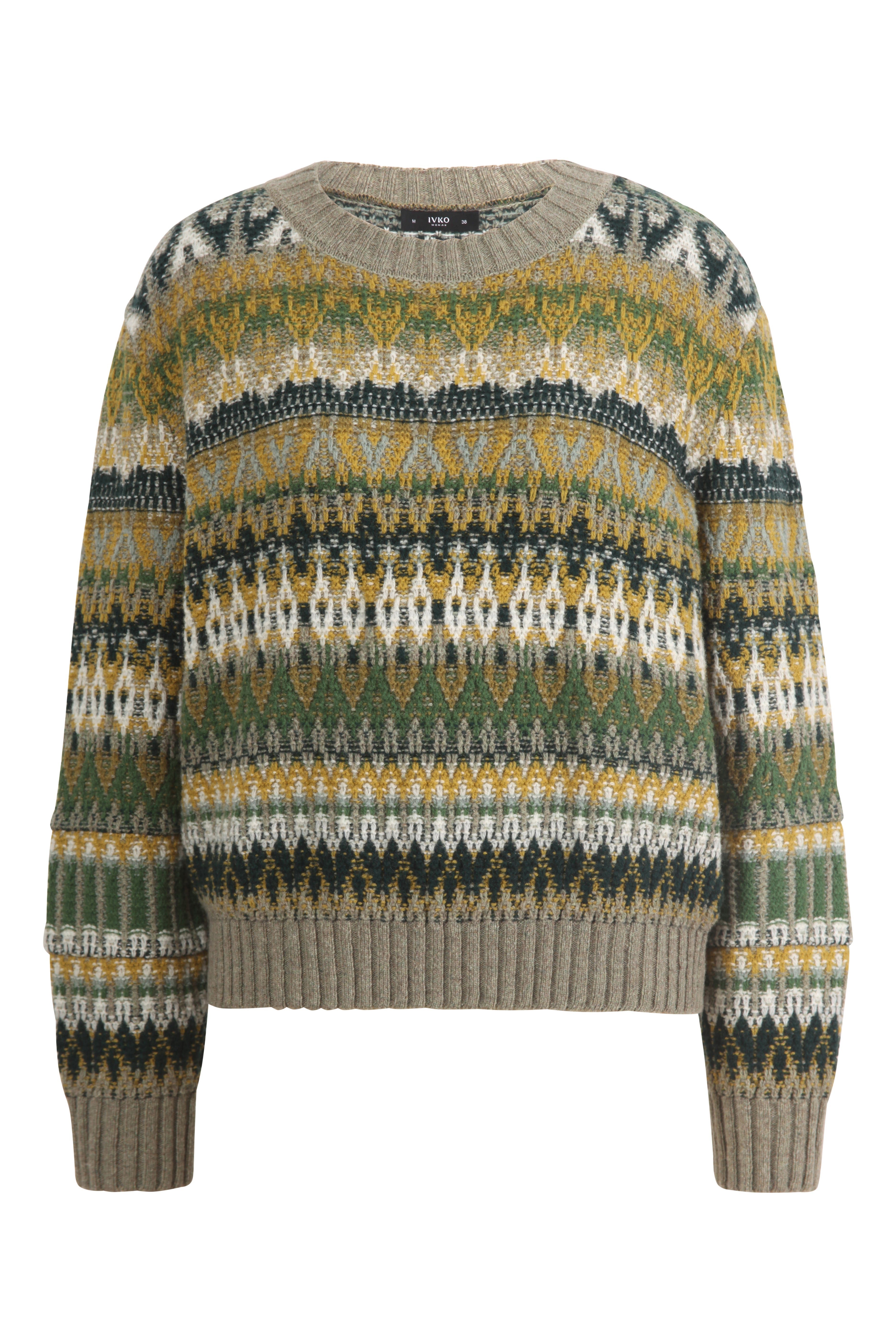 O-Neck Pullover, Green Re-Dandy Pullover