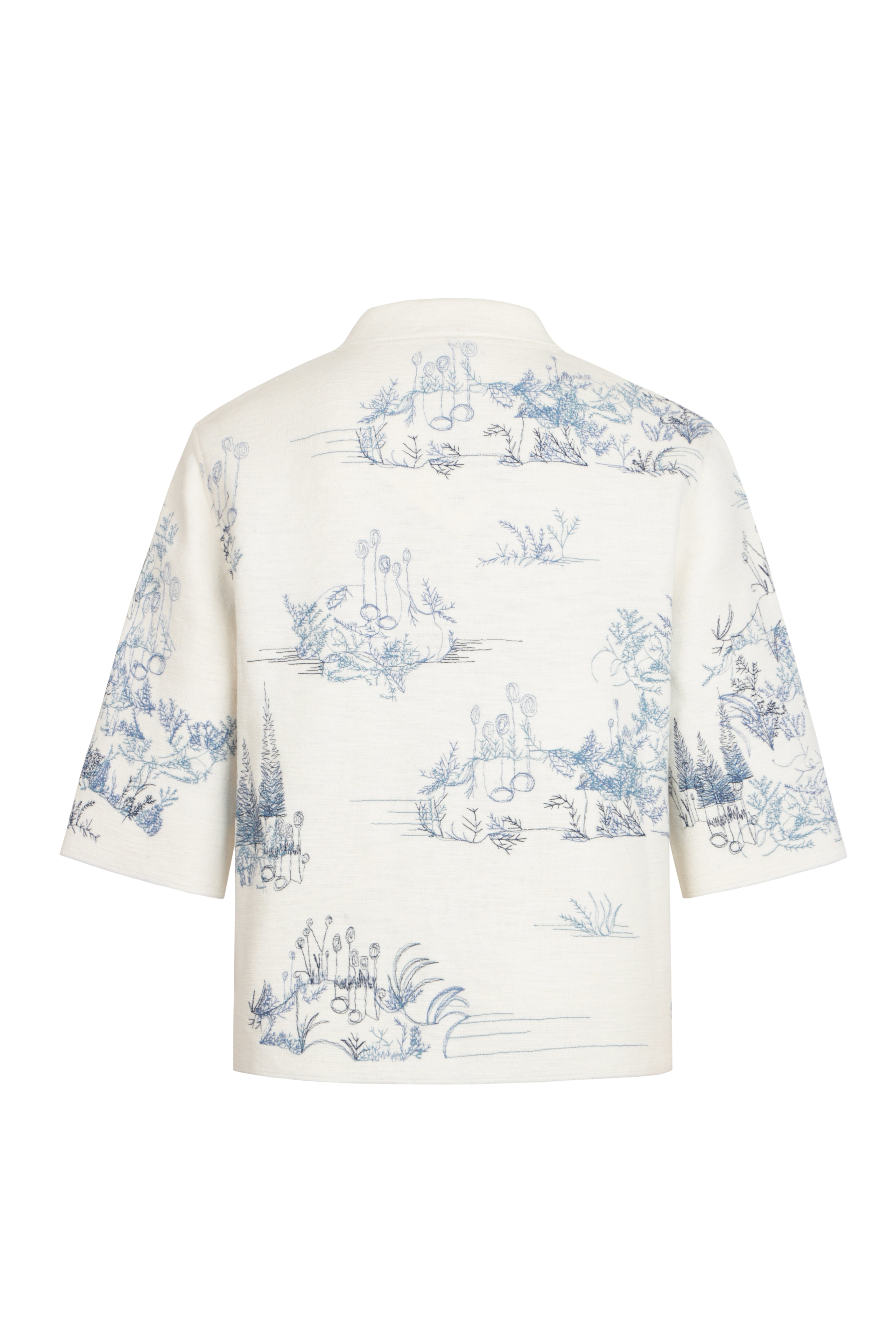 Jacket with Embroidery, Garden Nostalgic Pattern