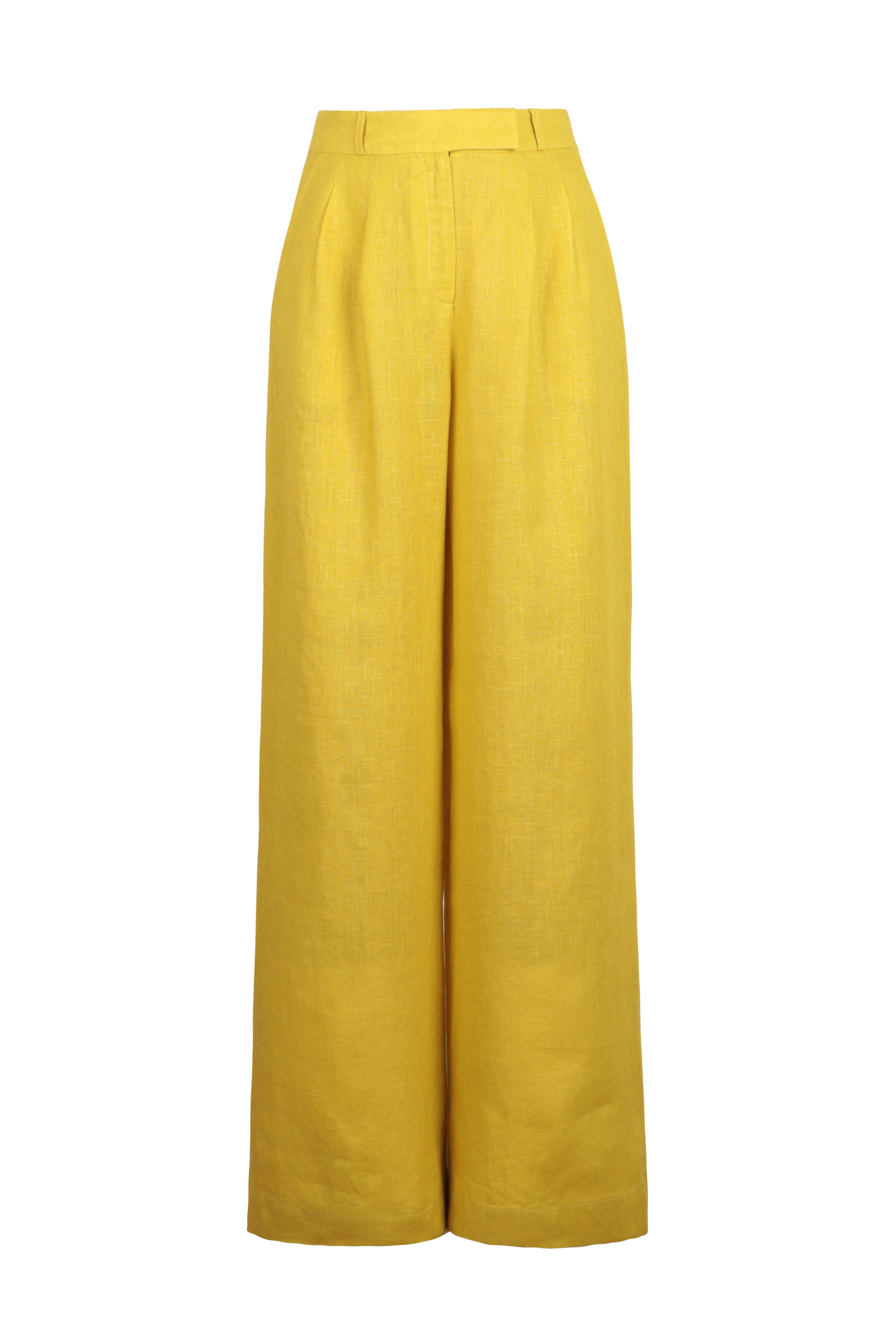 Linen Pants · Yellow