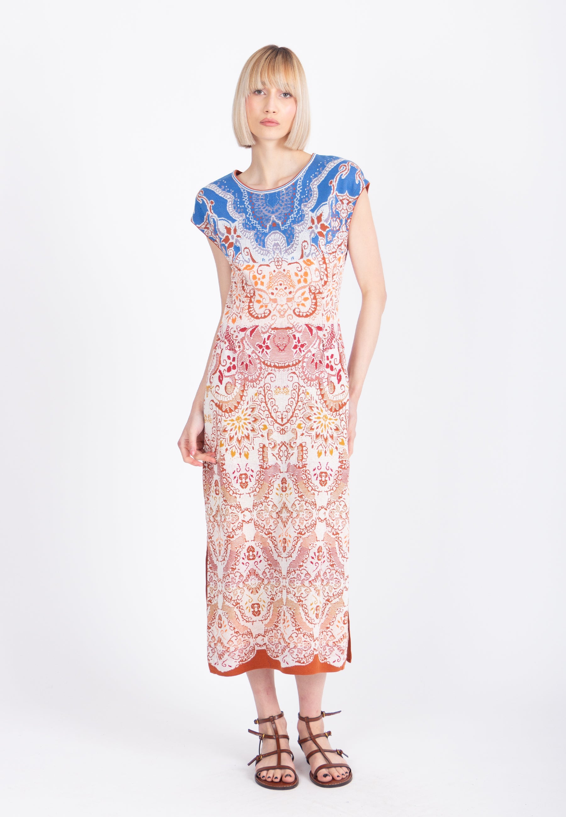 Jacquard Dress, Ornament Pattern