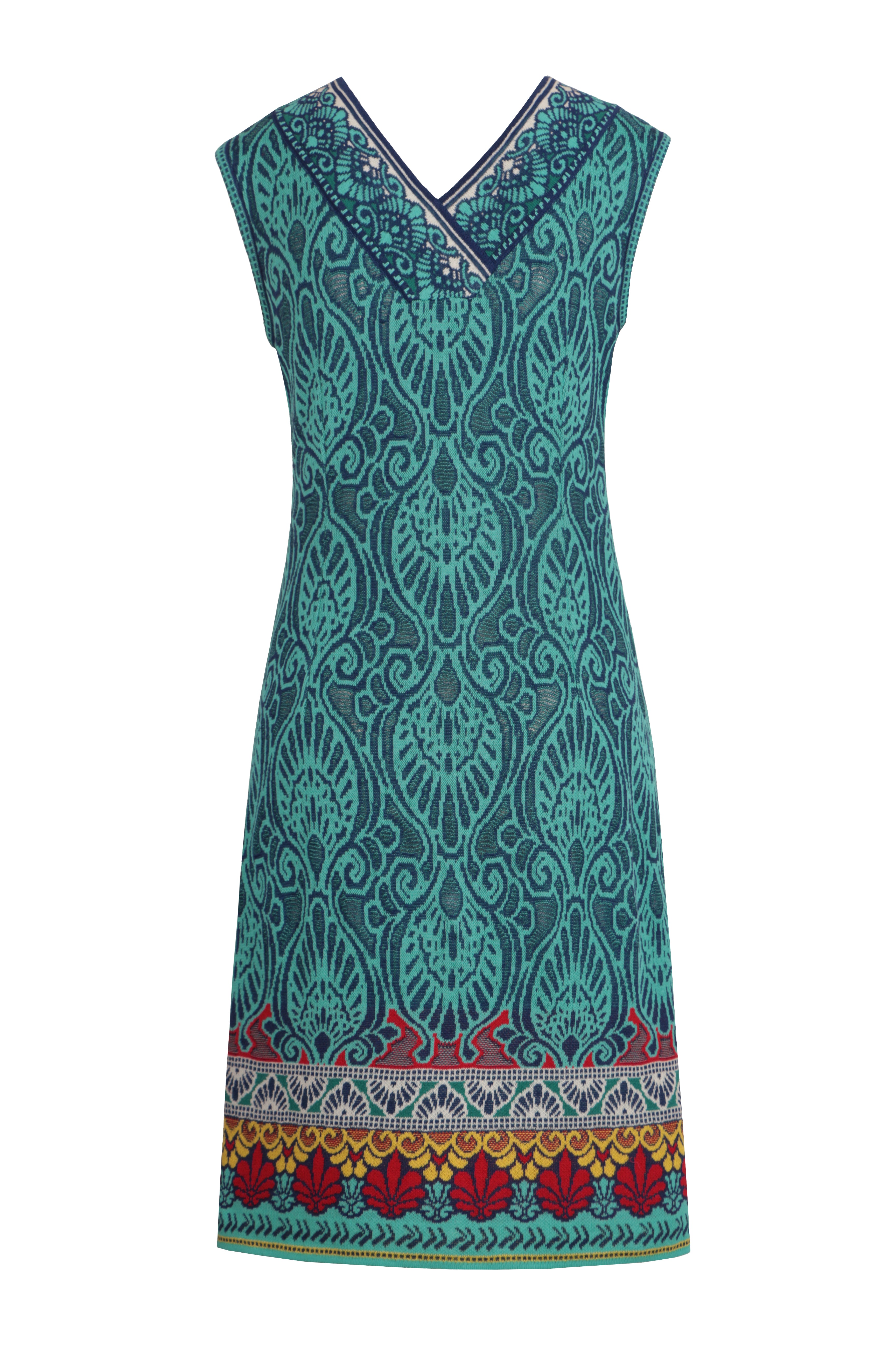 Jacquard Dress, Mediterranean Pattern
