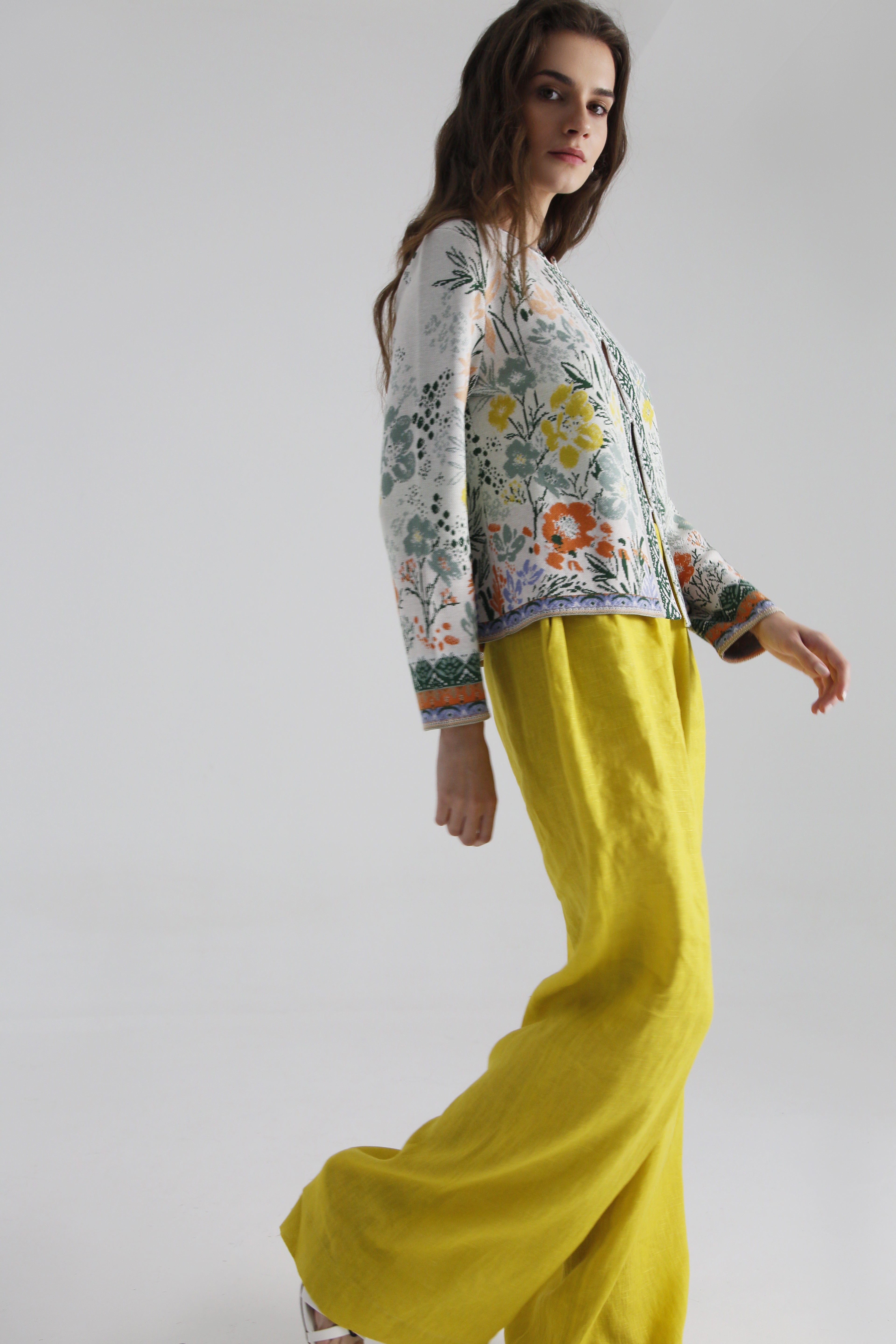 Linen Pants · Yellow