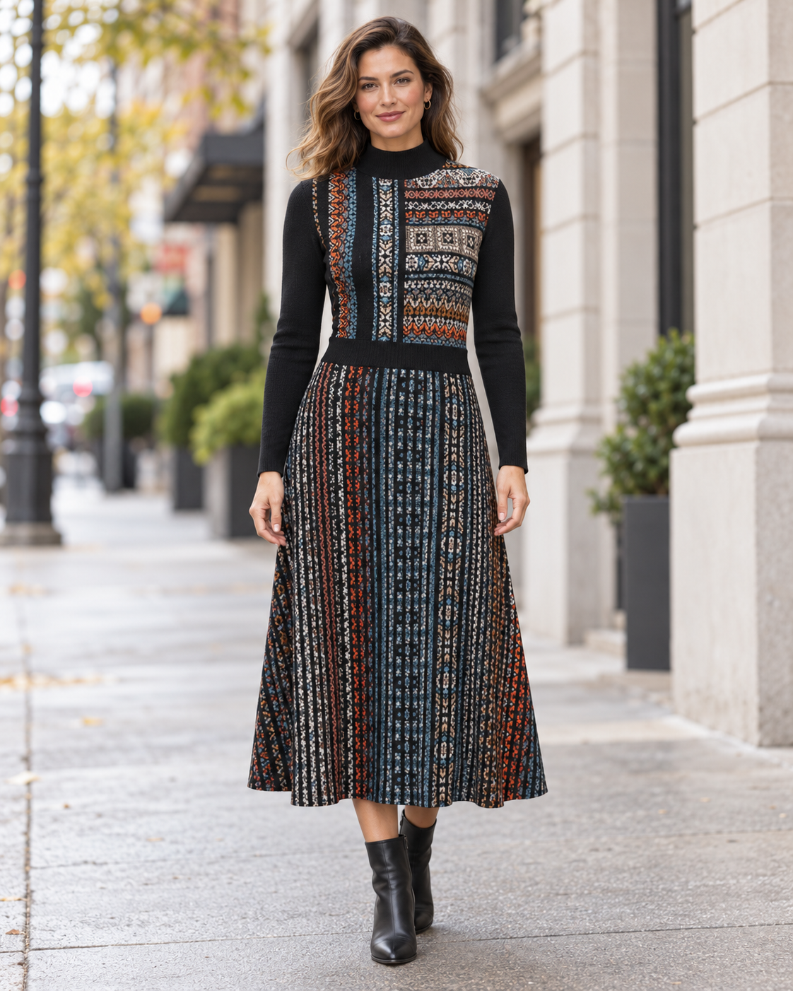 Azulejo Knit Dress