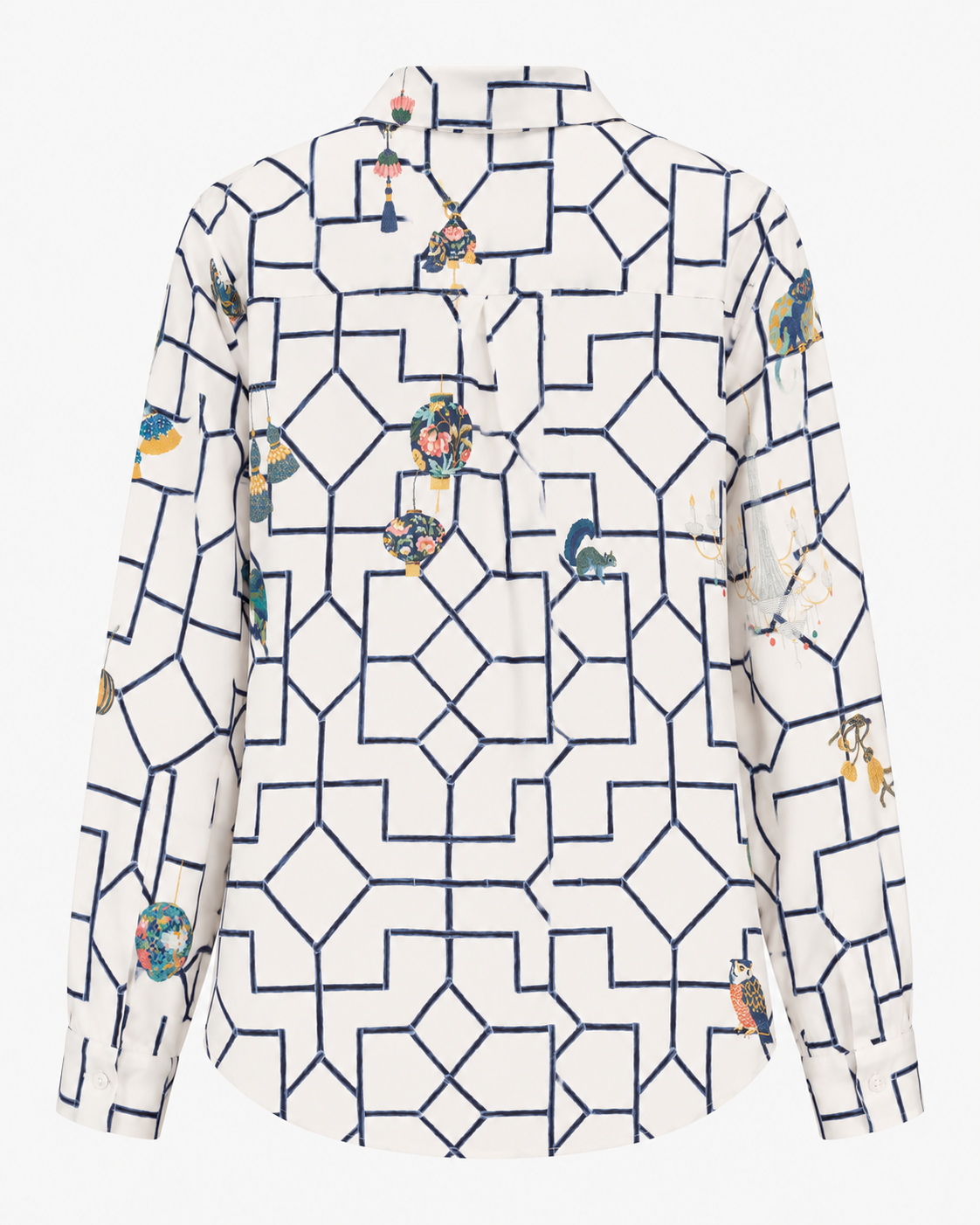 Raw Bamboo Geometric Shirt