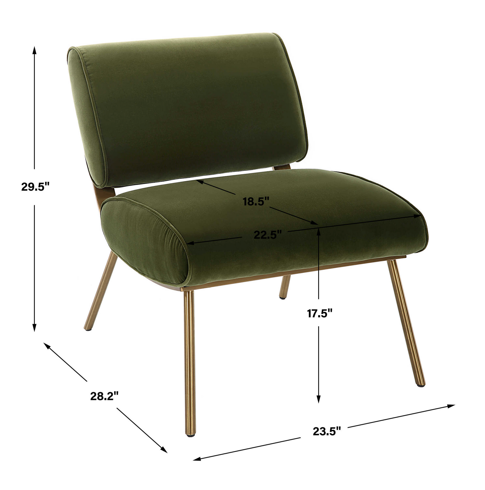 Chair dimensions.