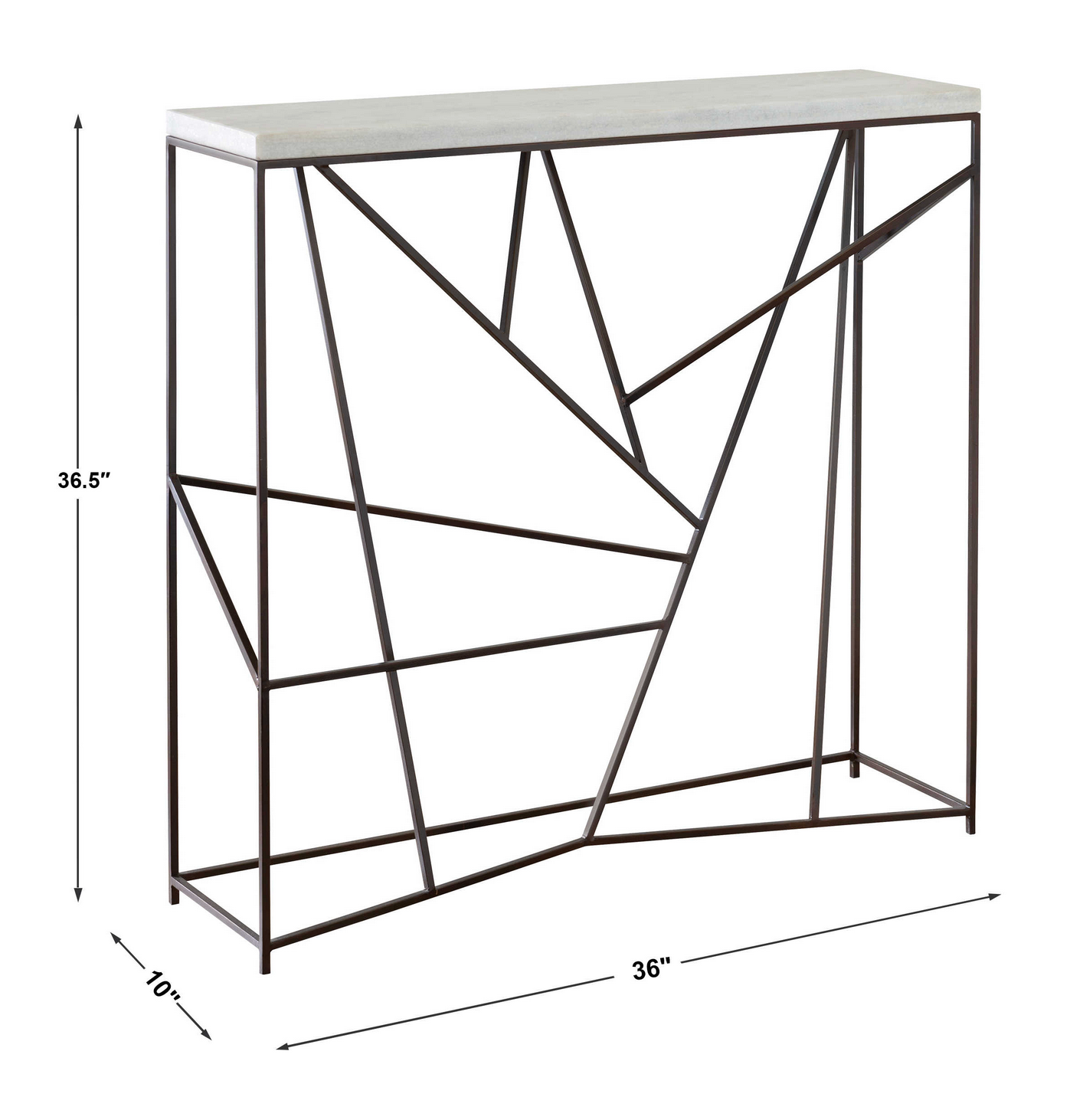 Table dimensions.