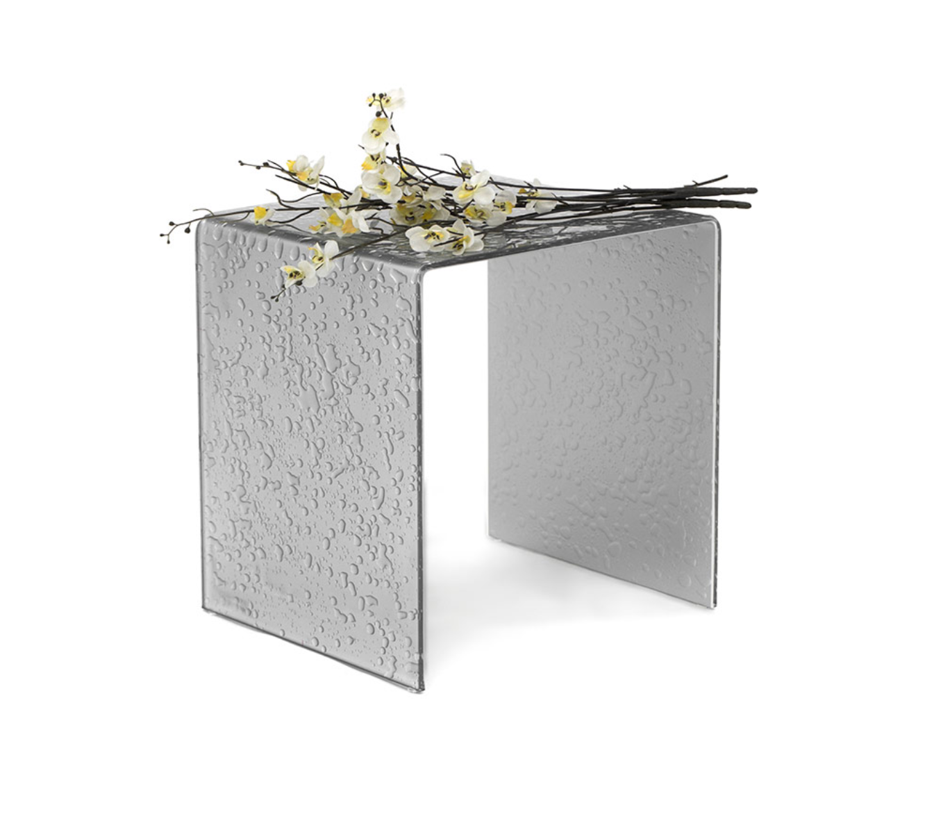 Glass Finish: Waterdrop Metallic Silver.