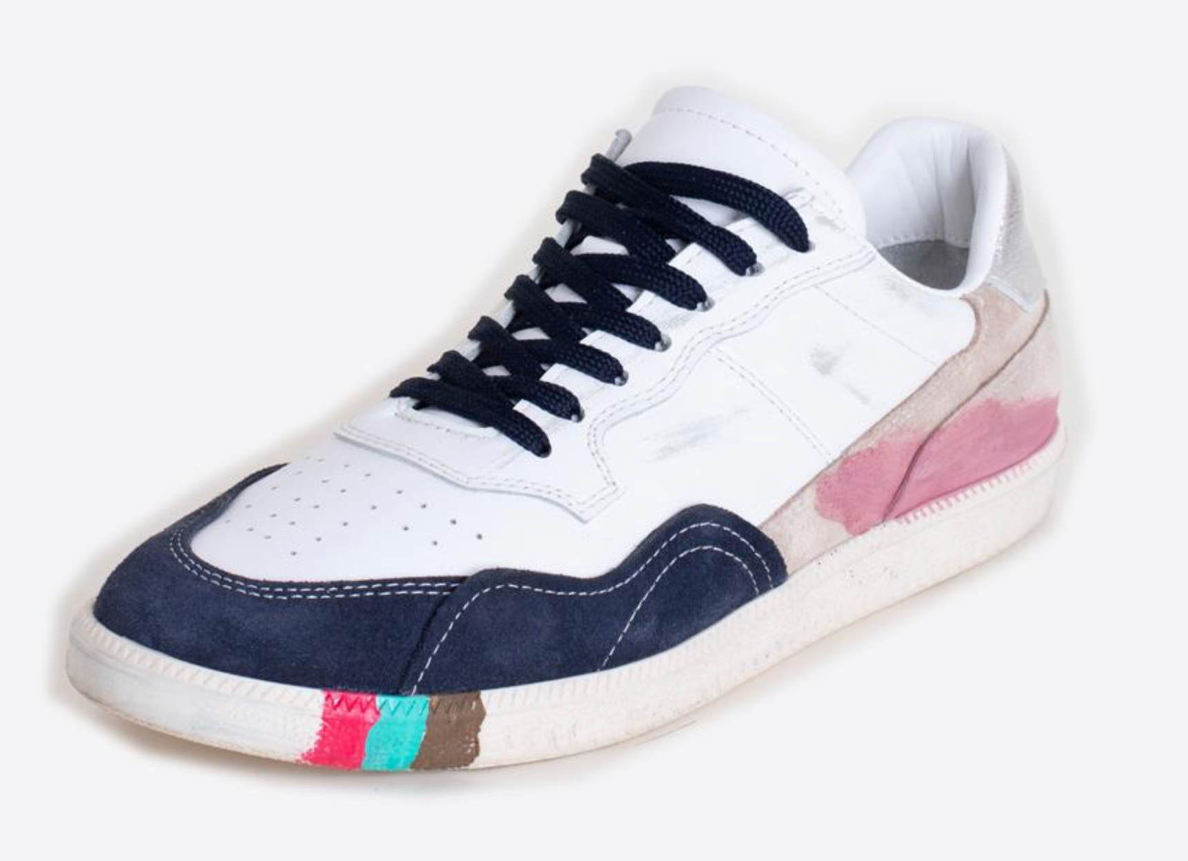 SNEAKER PIEL MIX COLOR