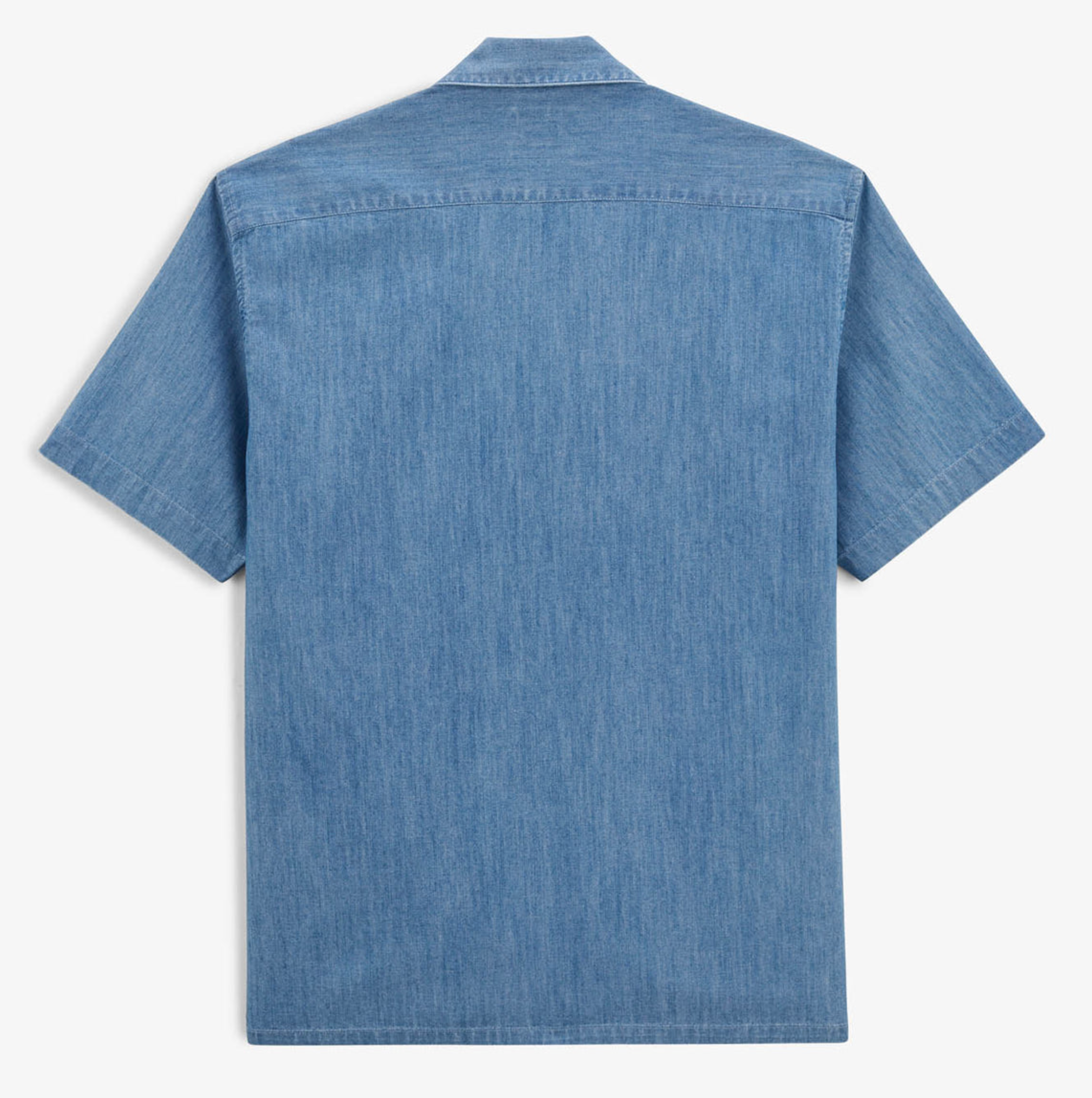 Caracas denim shirt with cherry embroidery